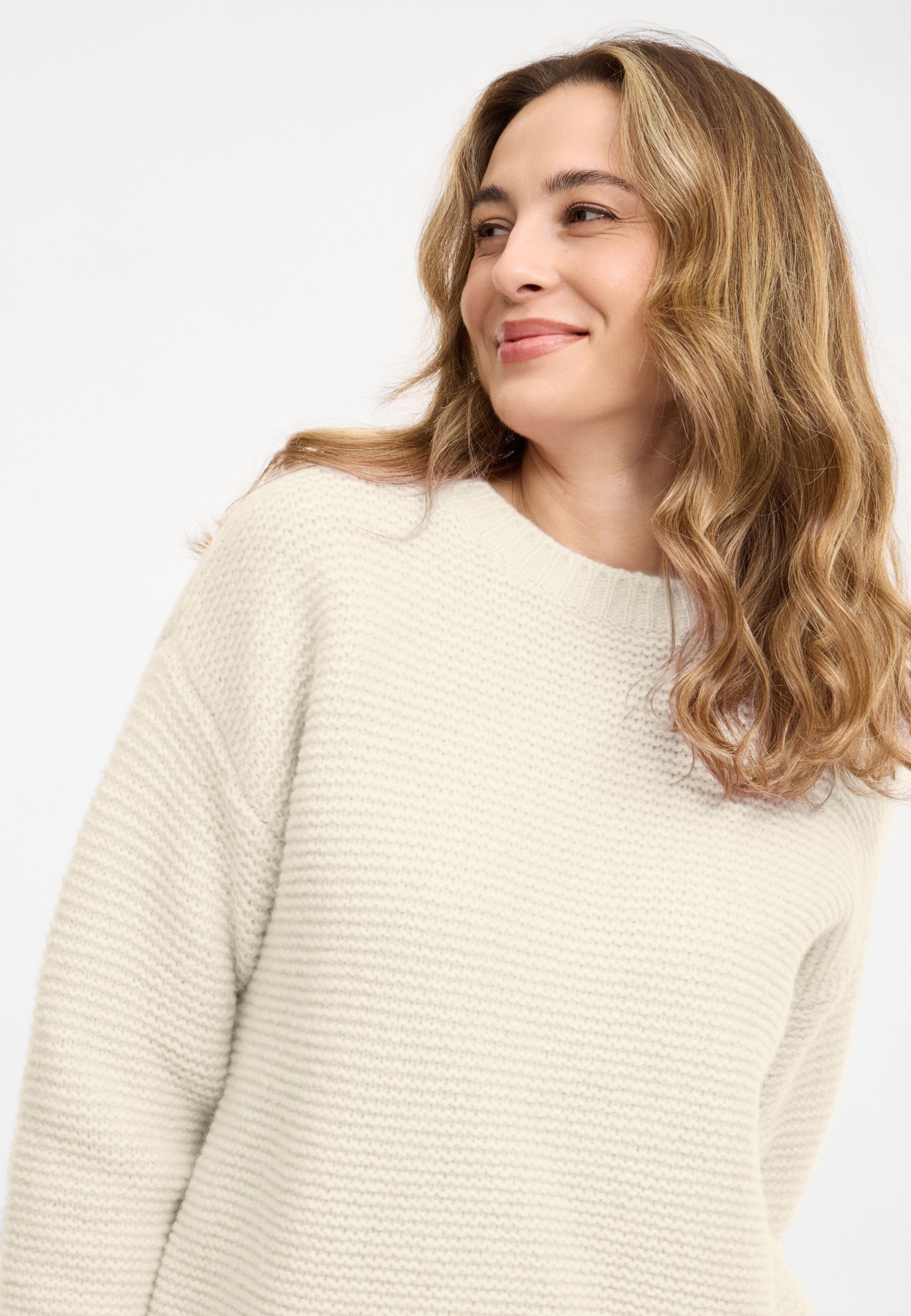 Frieda & Freddies Strickpullover »Frieda & Freddies Pullover mit Zopfstrickdetail«