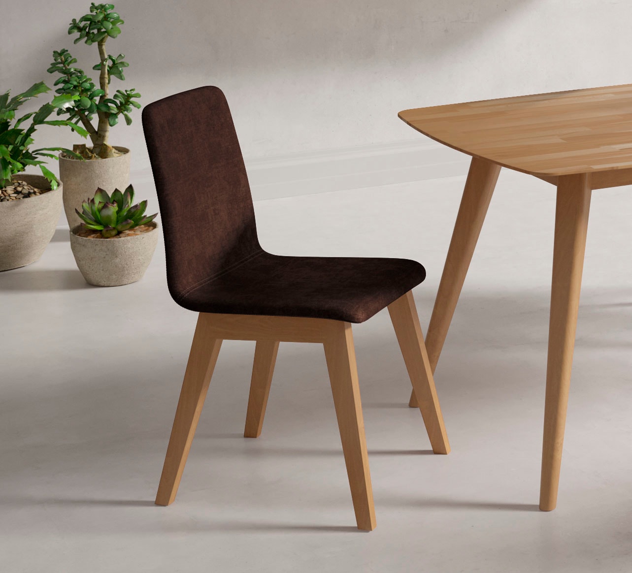 Home affaire "Sandy" () 2 Stk.mit verschiedenen Stuhlbeinfarben und Farbvarianten, Sitzhöhe 47 cm