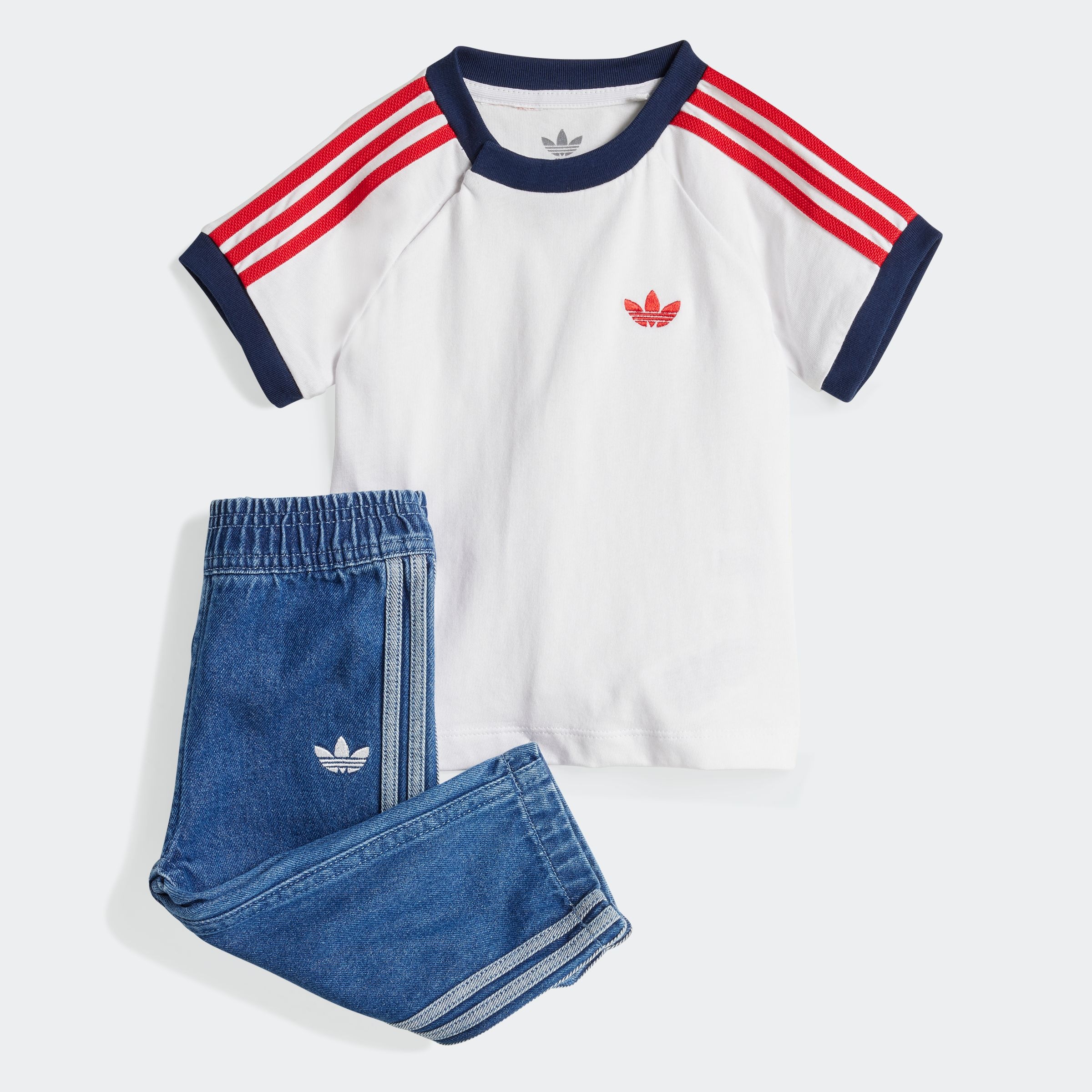 adidas Originals Trainingsanzug »DENIM TEE SET«, (2 tlg.)