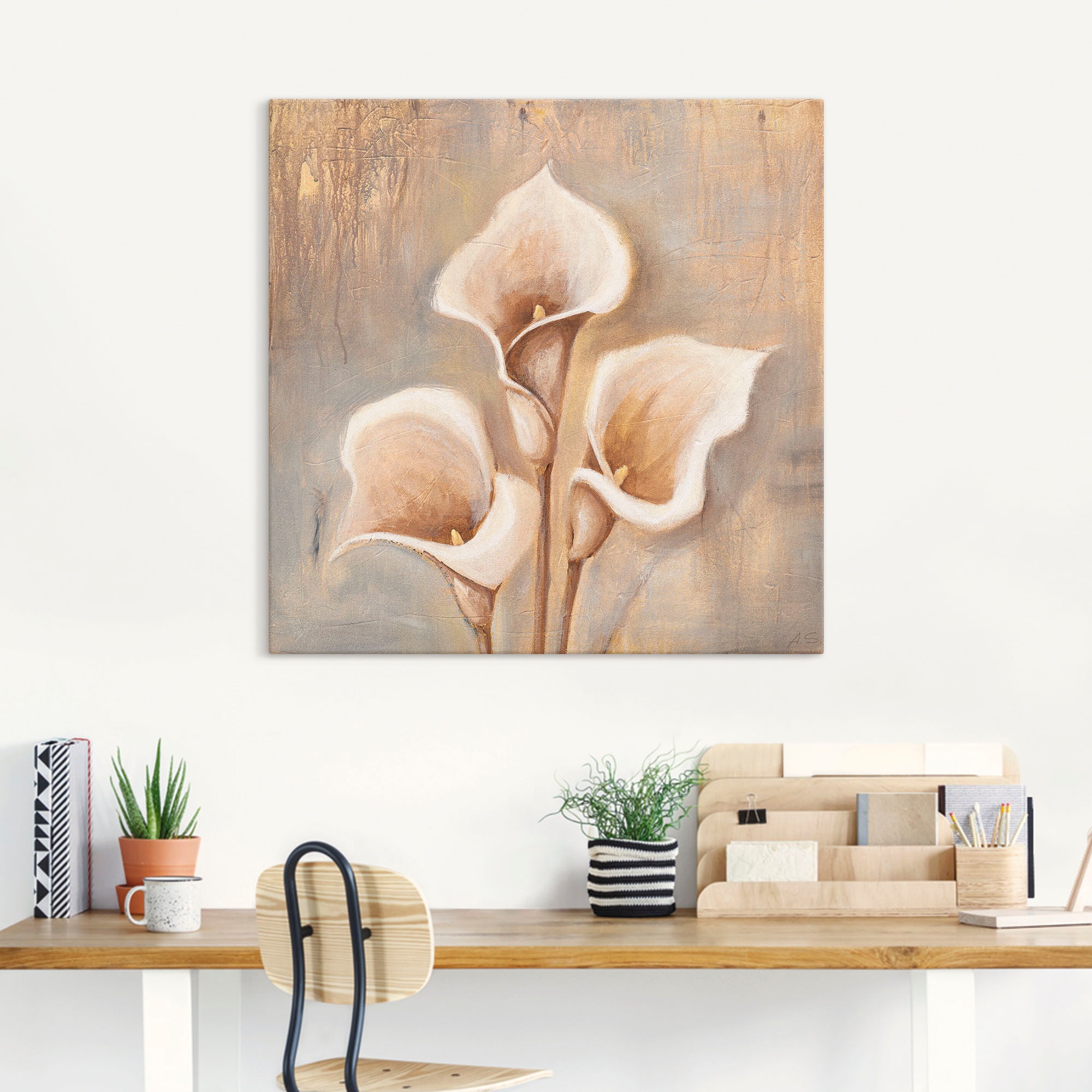 Artland Wandbild »Antike Blüten«, Blumen, (1 St.), als Alubild, Outdoorbild, Leinwandbild, Poster, Wandaufkleber