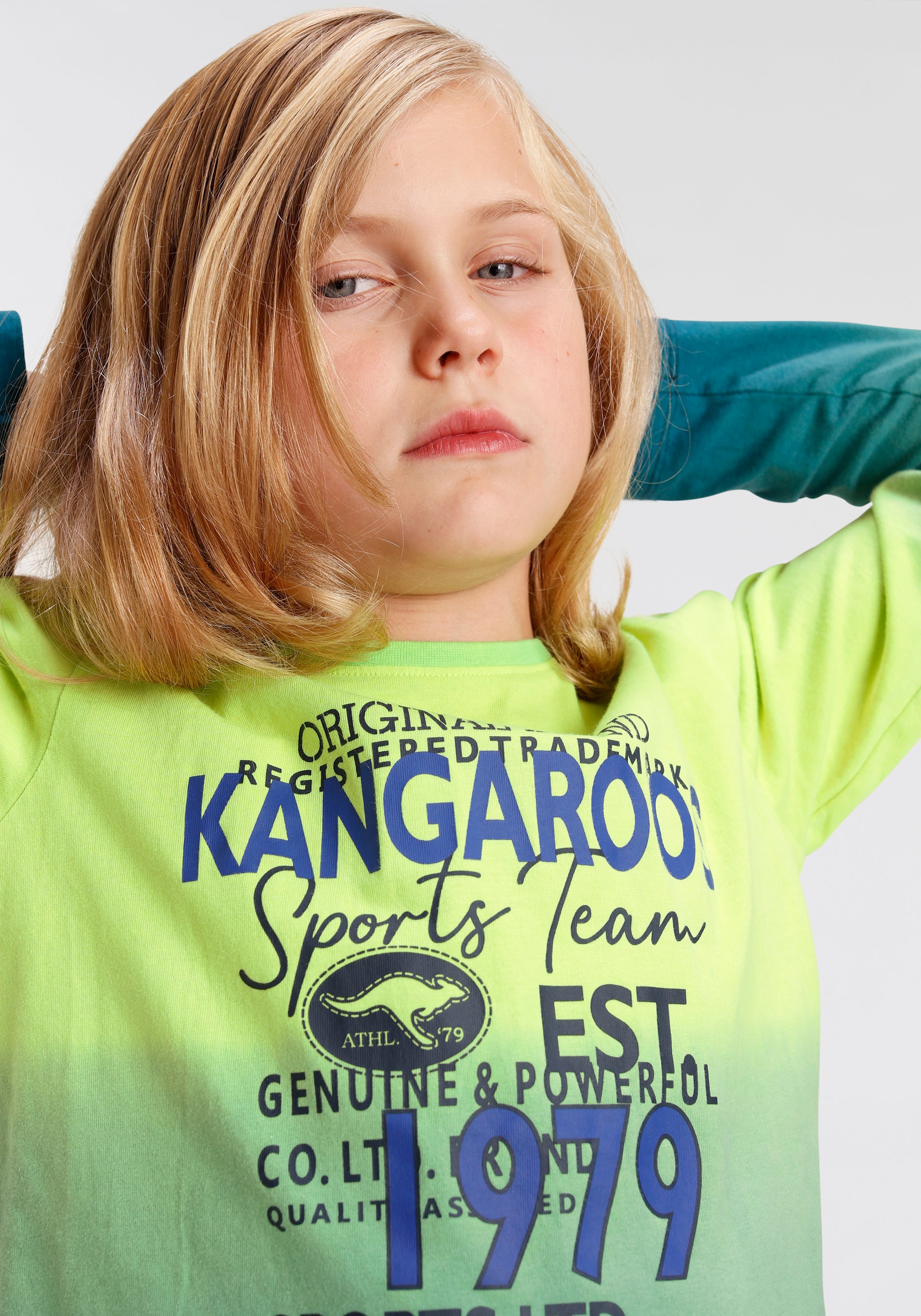 | kaufen KangaROOS Farbverlauf«, BAUR Langarmshirt »mit Dye Dip