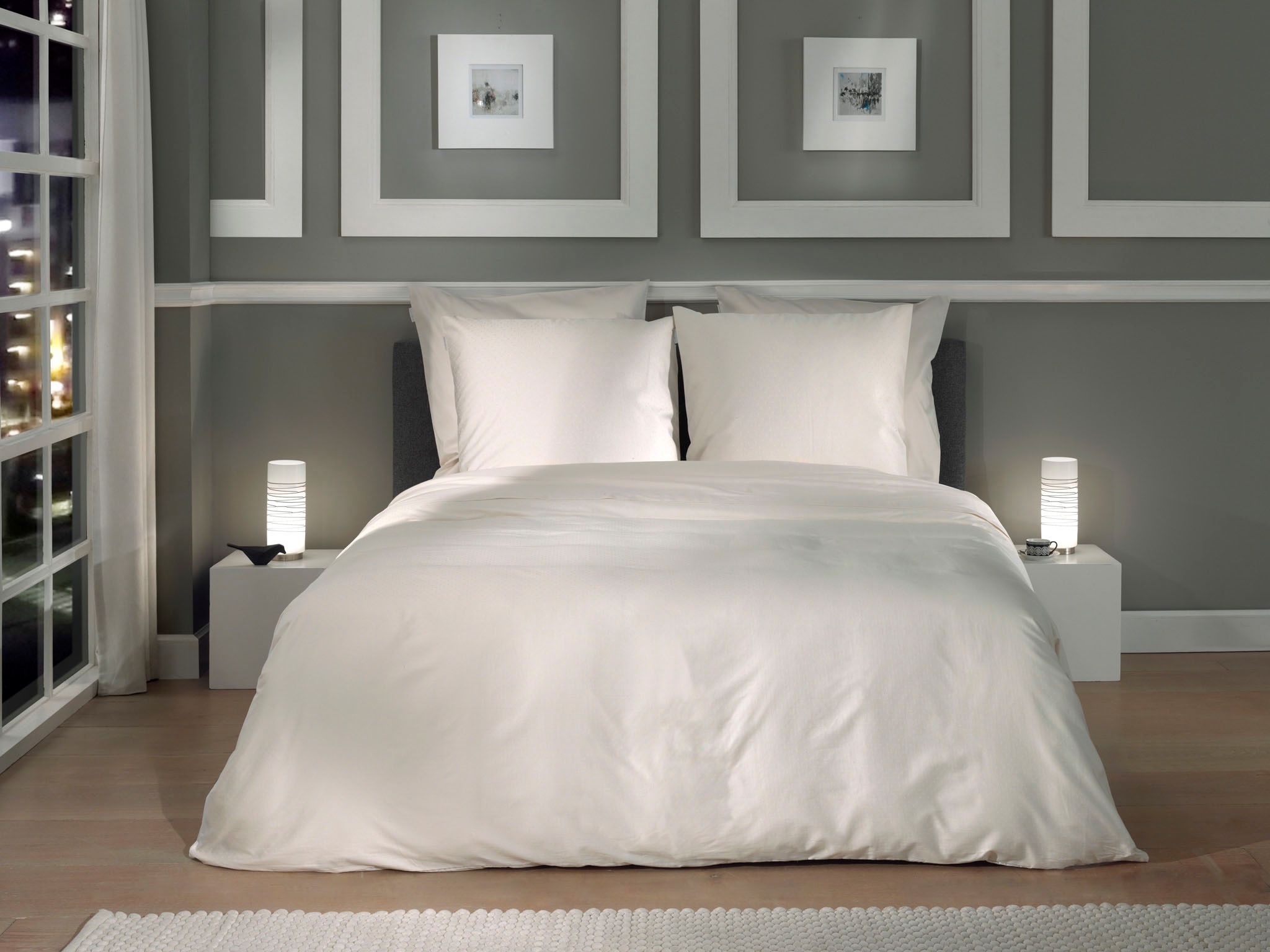 Heckett & Lane Bettwäsche "Punto" 3 Stk. tlg. gepunktet, 100% Baumwolle ab günstig online kaufen