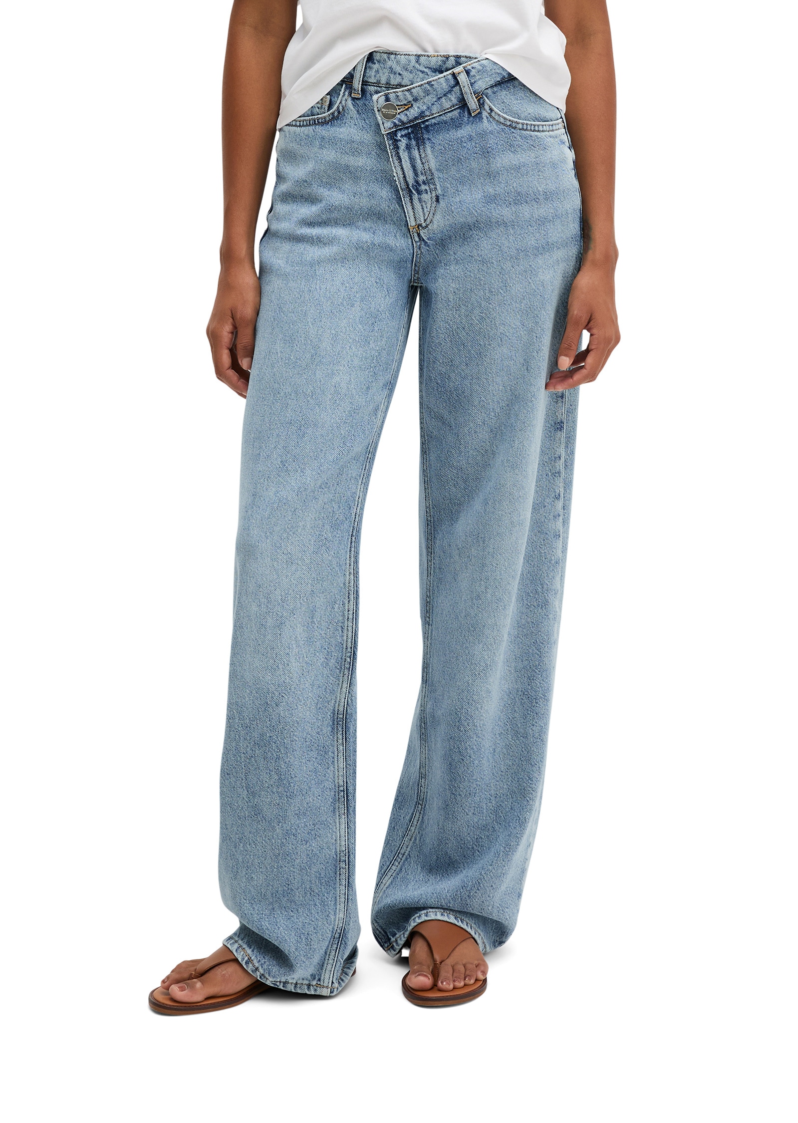 Marc OPolo Weite Jeans "aus Lyocell-Leinen-Baumwolle-Mix"