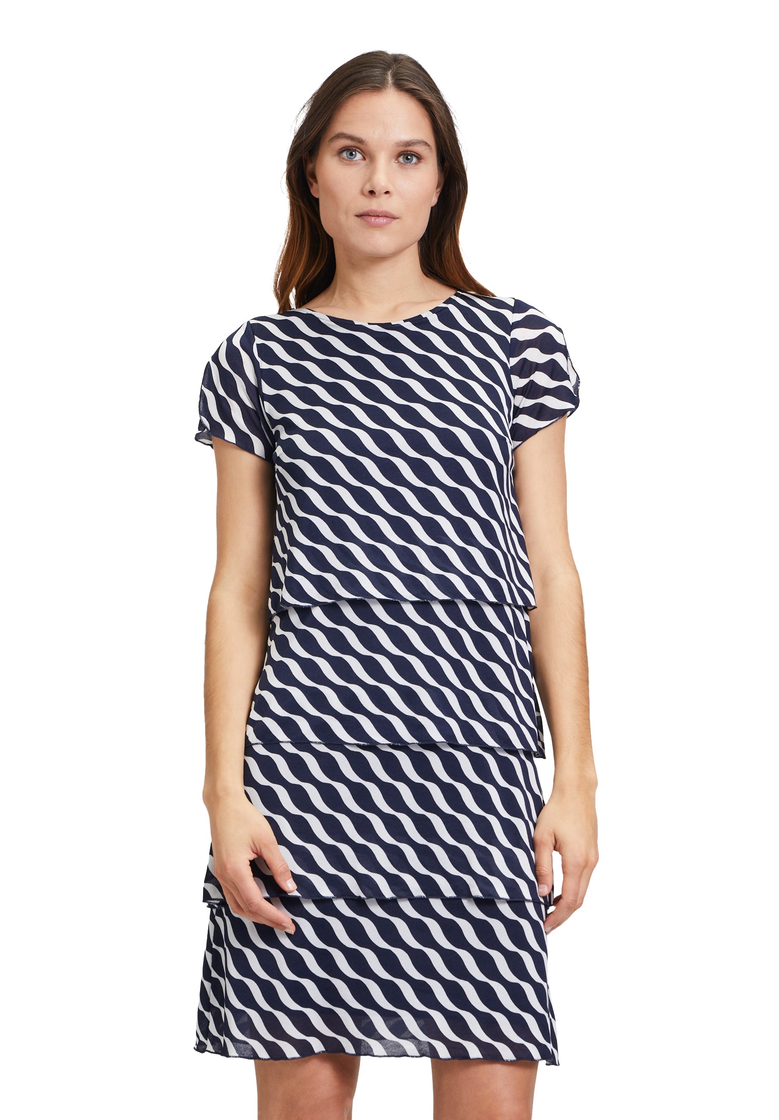 Betty Barclay Sommerkleid "Betty Barclay Damen Stufenkleid mit Flügelärmeln günstig online kaufen