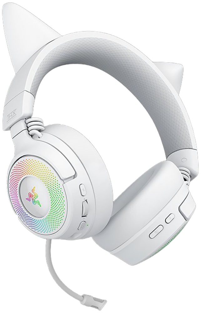 RAZER Gaming-Headset »Kraken Kitty V3 Pro« Bluetooth Stummschaltung | integrierte Steuerung für Anrufe und Musik