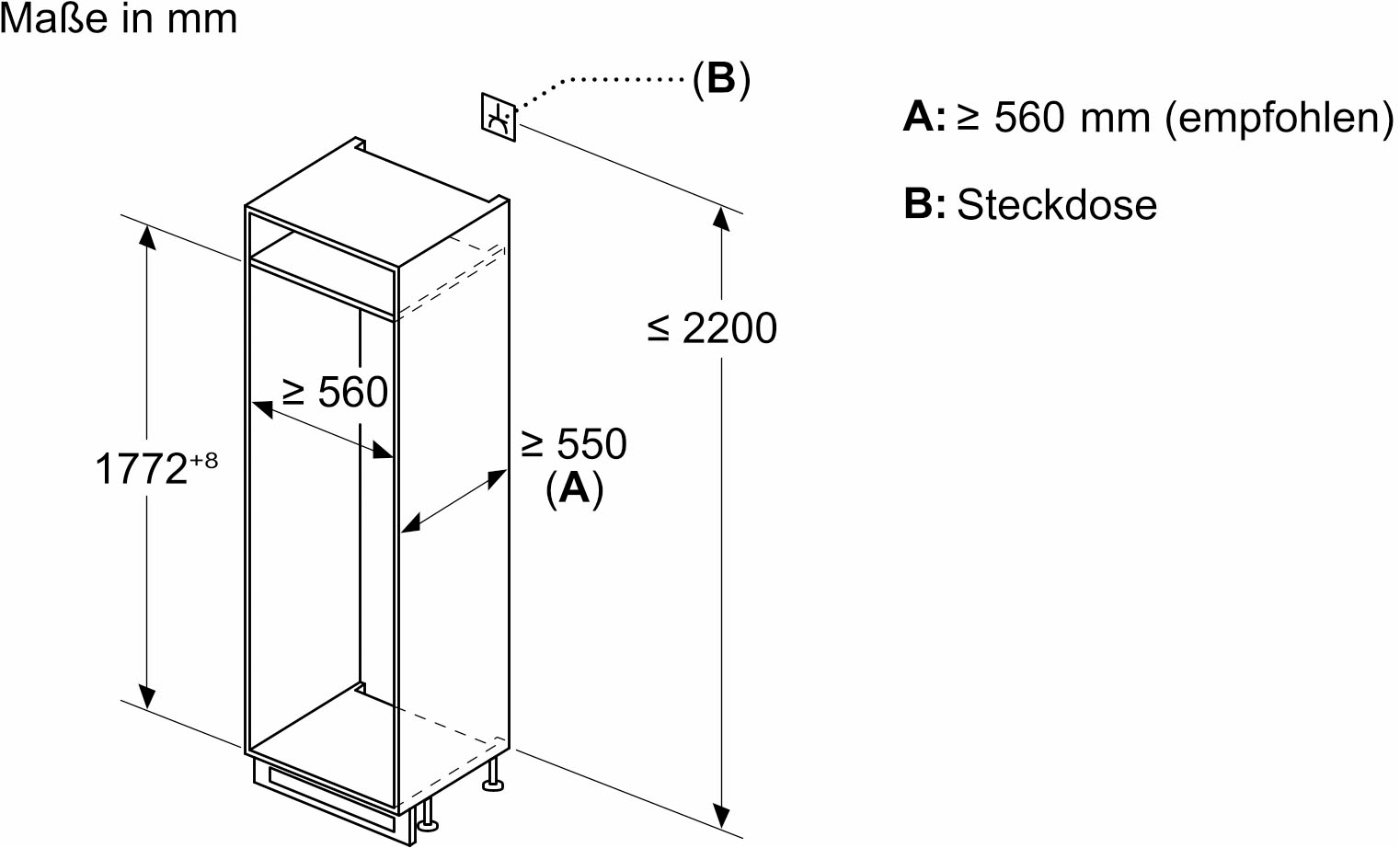 Constructa Einbaukühlgefrierkombination »CK586NSEO«