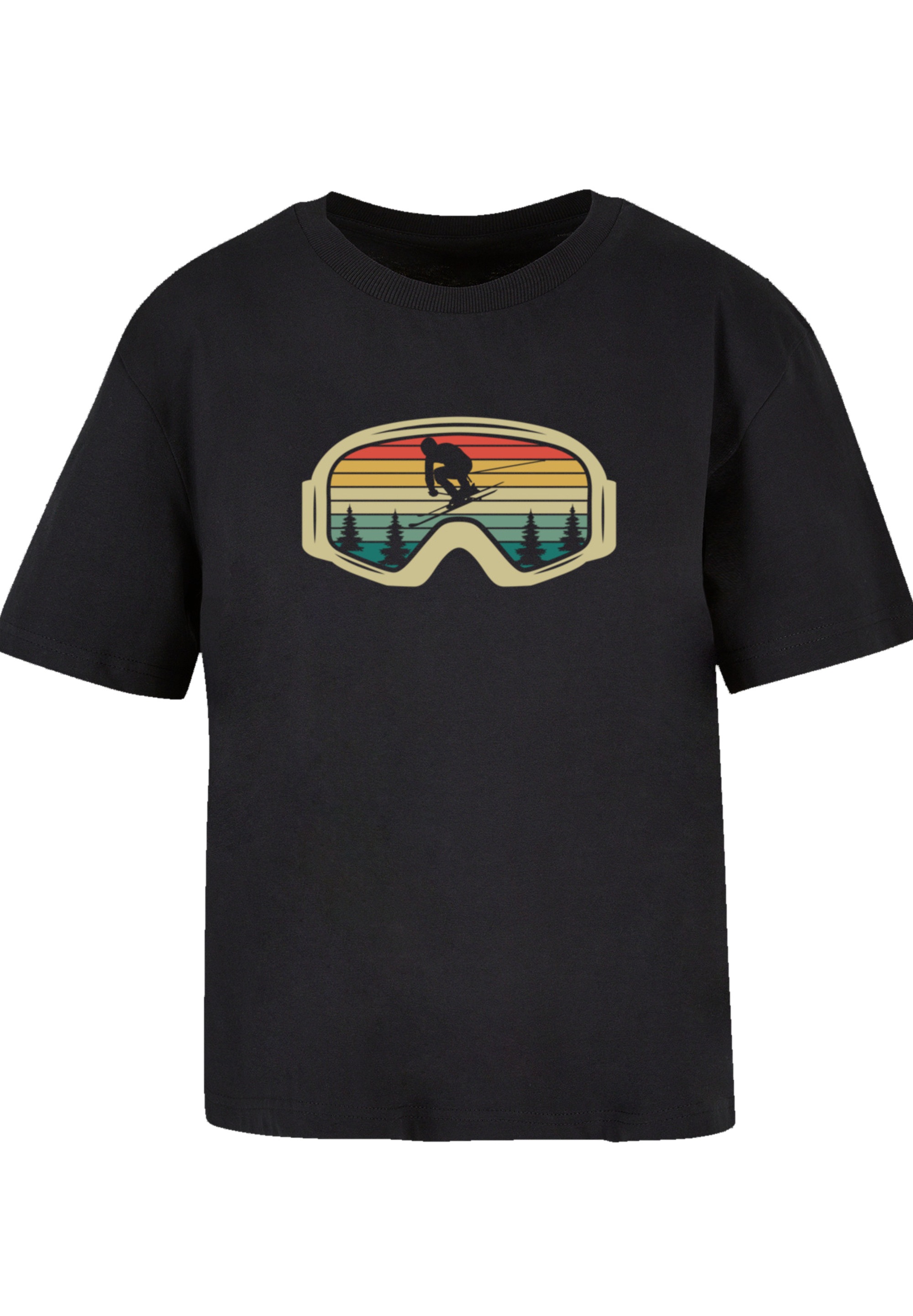 F4NT4STIC T-Shirt »Retro Skibrille Wintersport«, Premium Qualität