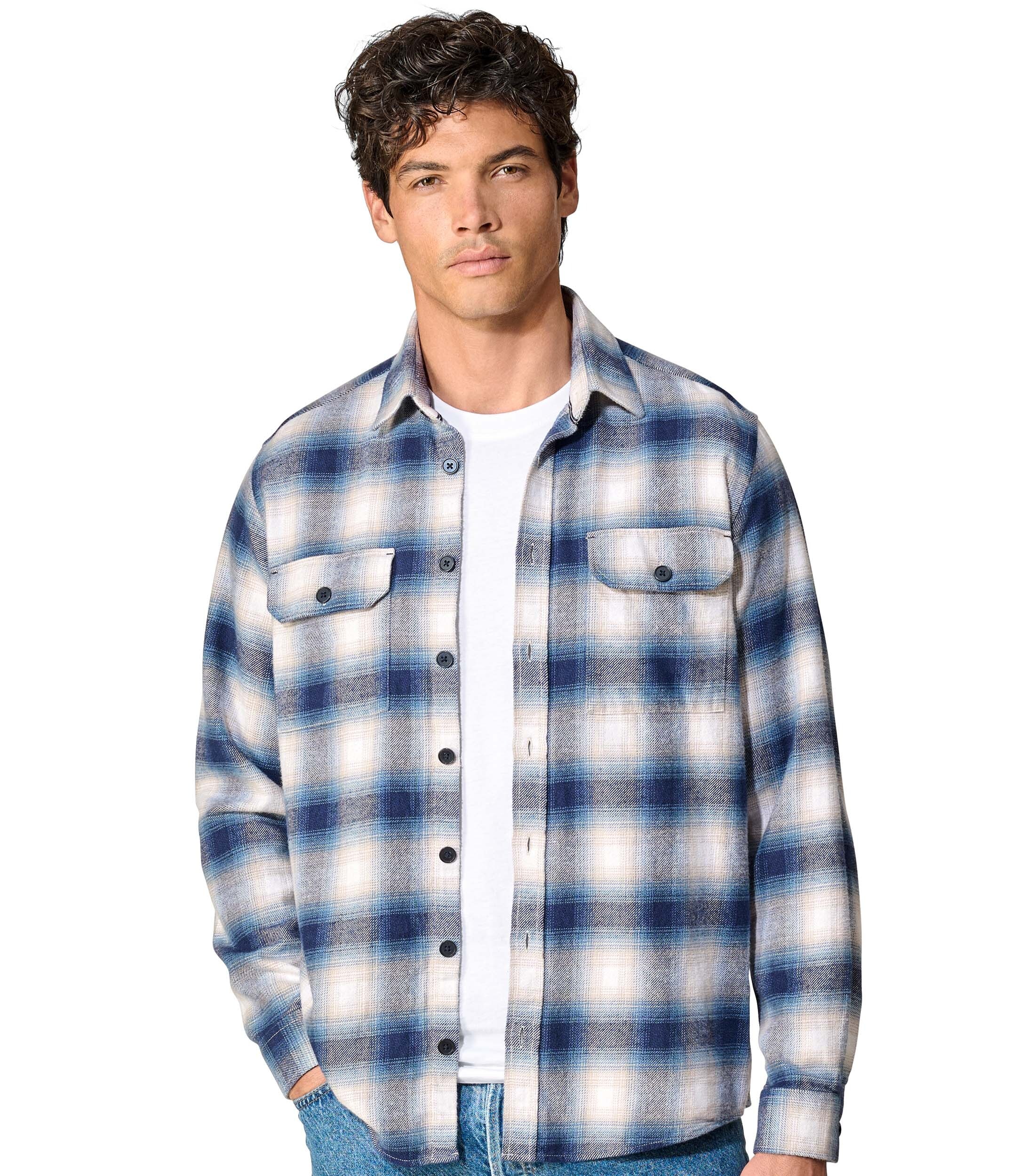 CASAMODA Langarmhemd "CASAMODA Hemdjacke kariert" günstig online kaufen