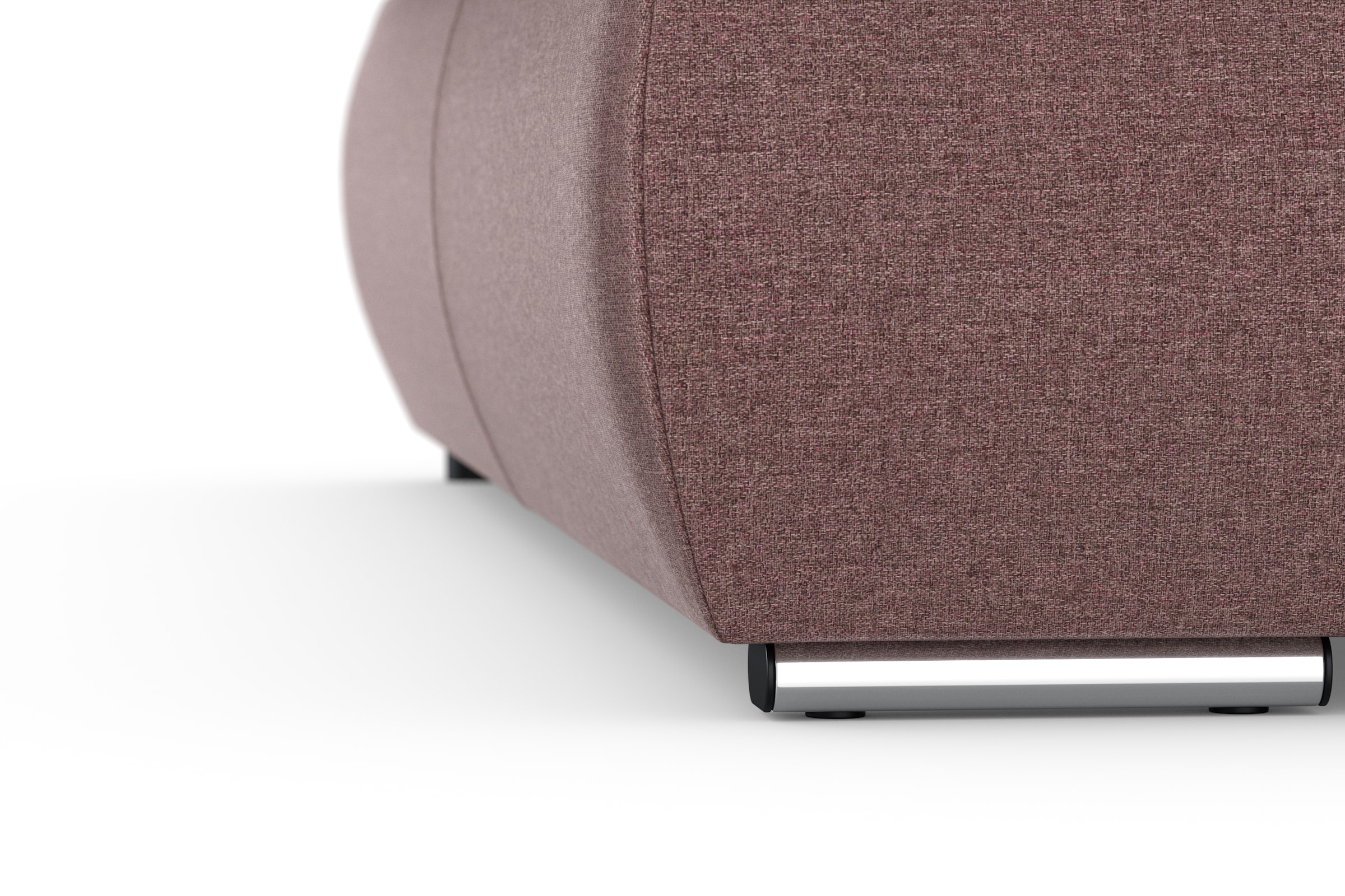 DOMO collection Ecksofa »Moric, L-Form, XXL-Sofa - Breite 300cm«, wahlweise mit Bettfunktion und Armteilverstellung, beere-grau