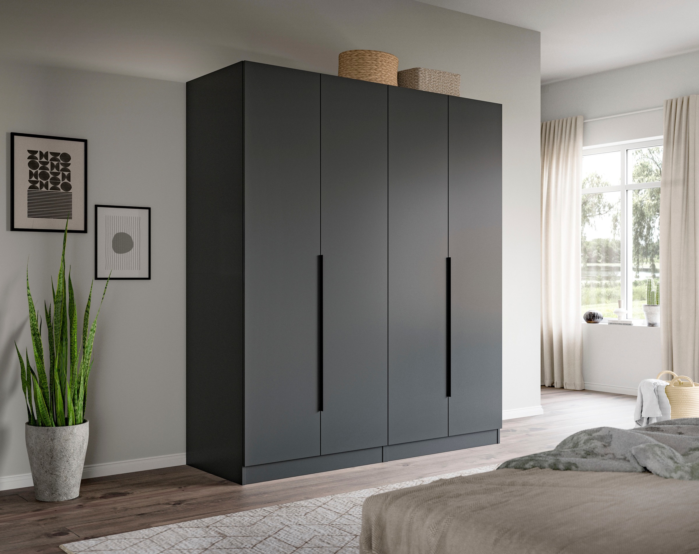 Home affaire Schrank-Set "Skarde moderner Kleiderschrank Schlafzimmerschran günstig online kaufen