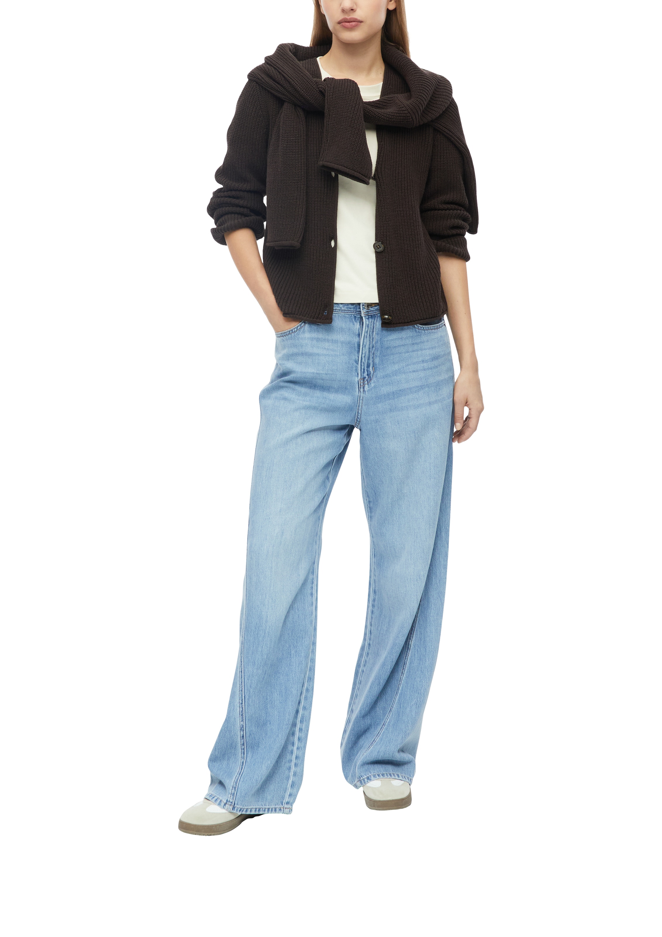 s.Oliver Strickjacke mit V-Ausschnitt