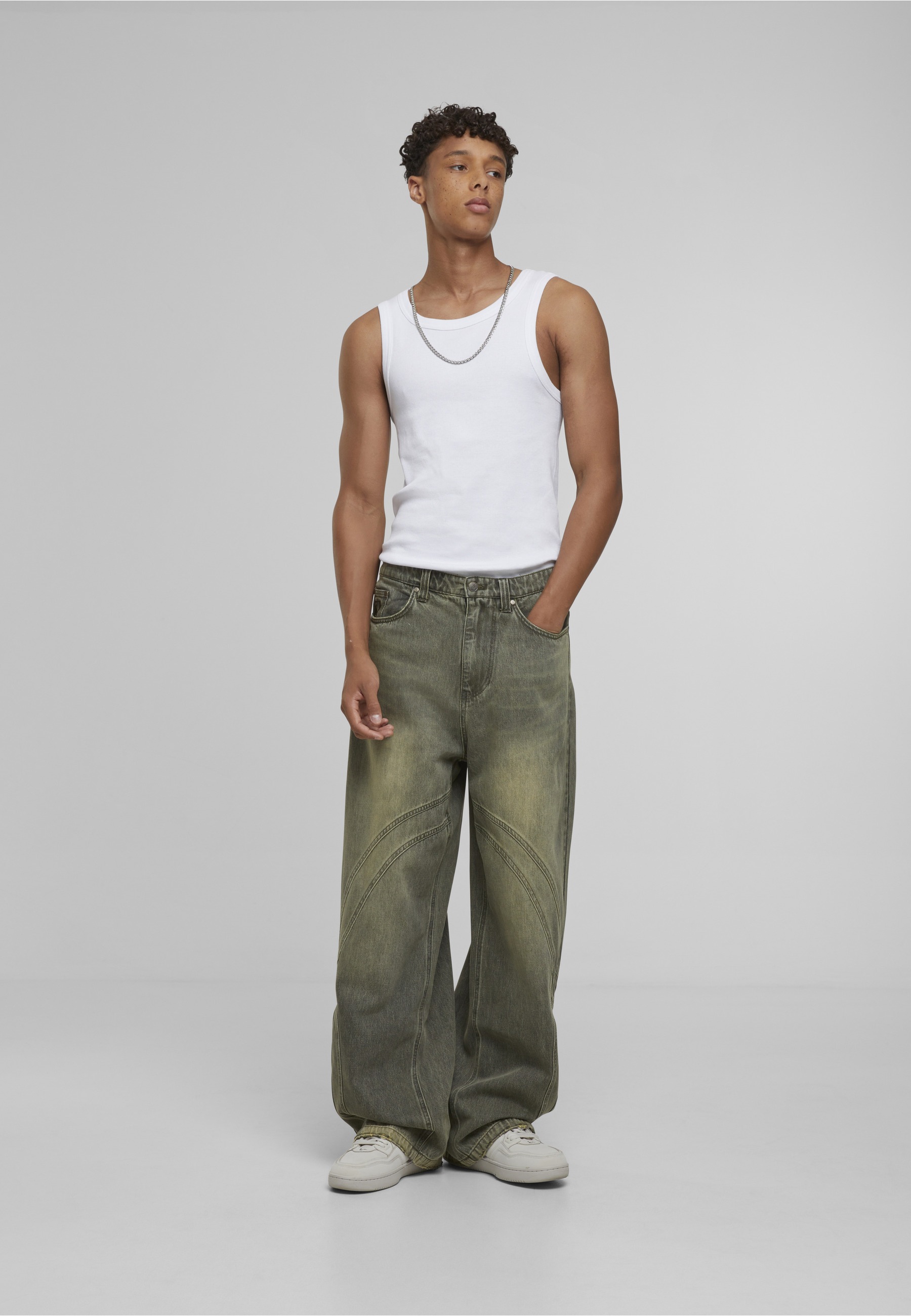 Karl Kani Bequeme Jeans »Karl Kani Karl Kani OG Washed Wavy Seams Denim Baggy Pants«