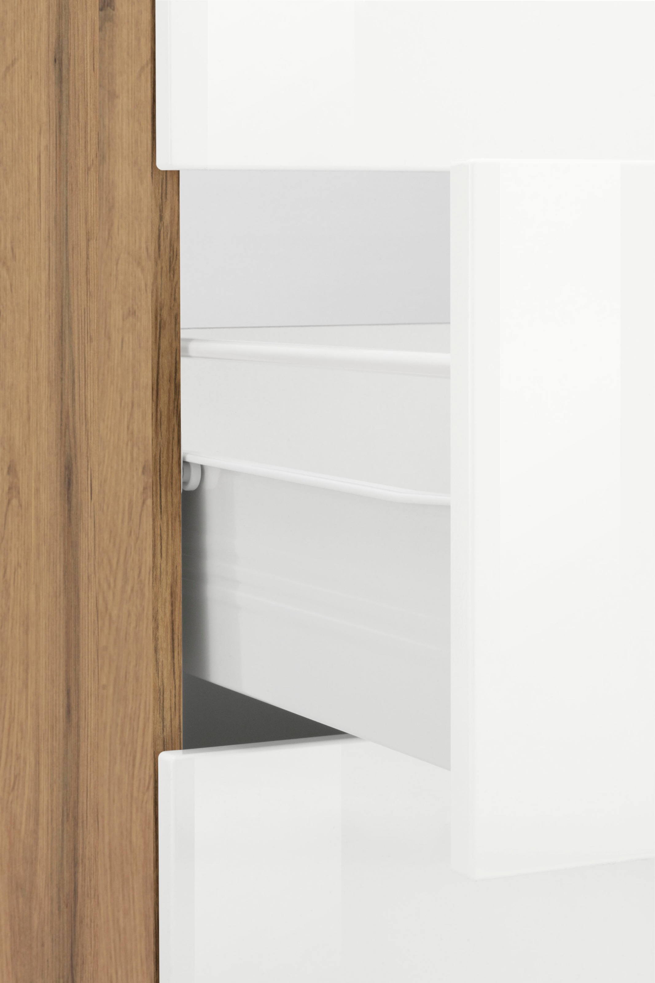KOCHSTATION Küchenzeile »KS-Brindisi Breite 280 cm«, wahlweise mit E-Geräten und Induktion, mit MDF-Fronten und Regal