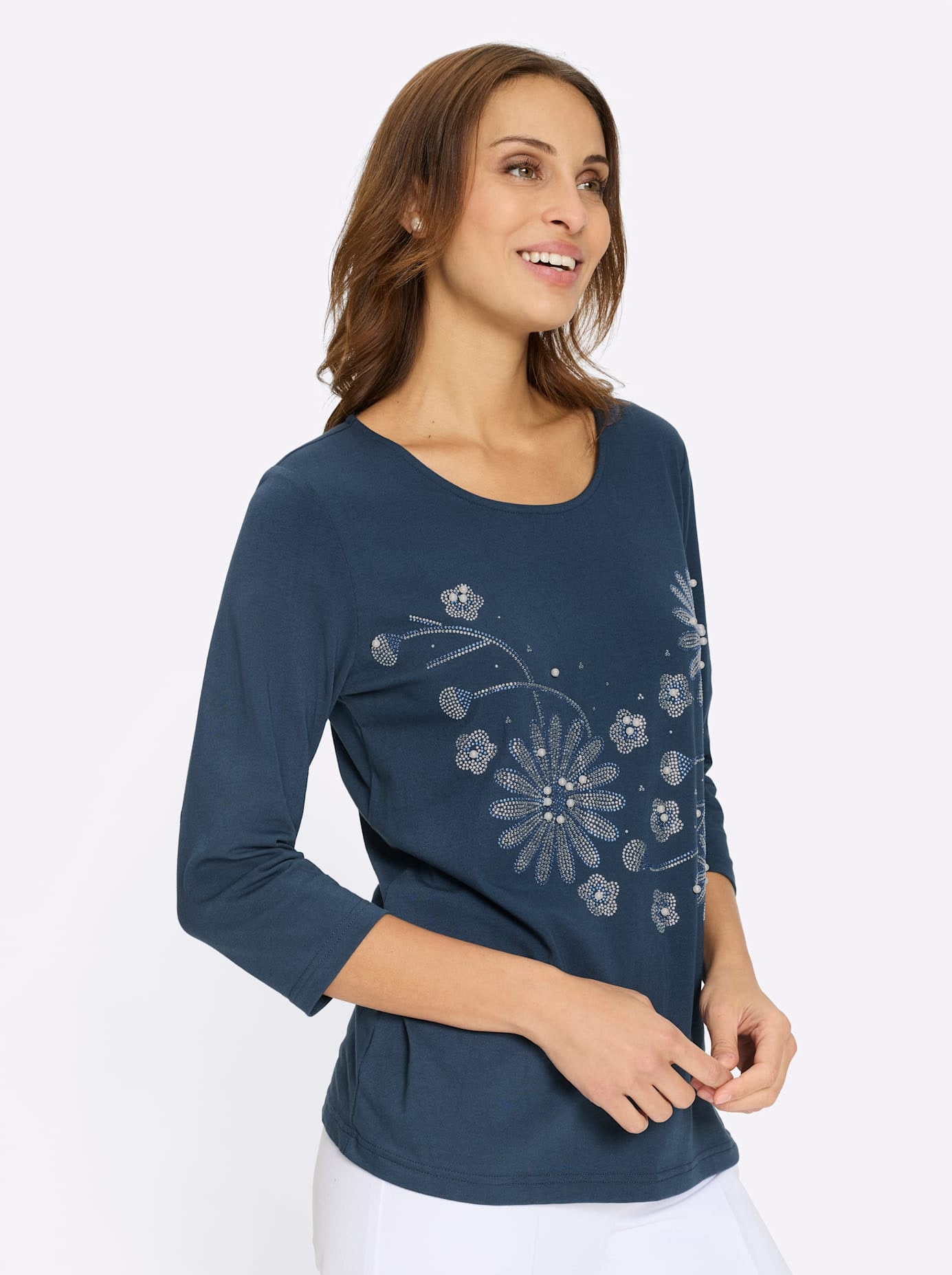 Lady 3/4-Arm-Shirt »Rundhals-Shirt« 1 tlg.