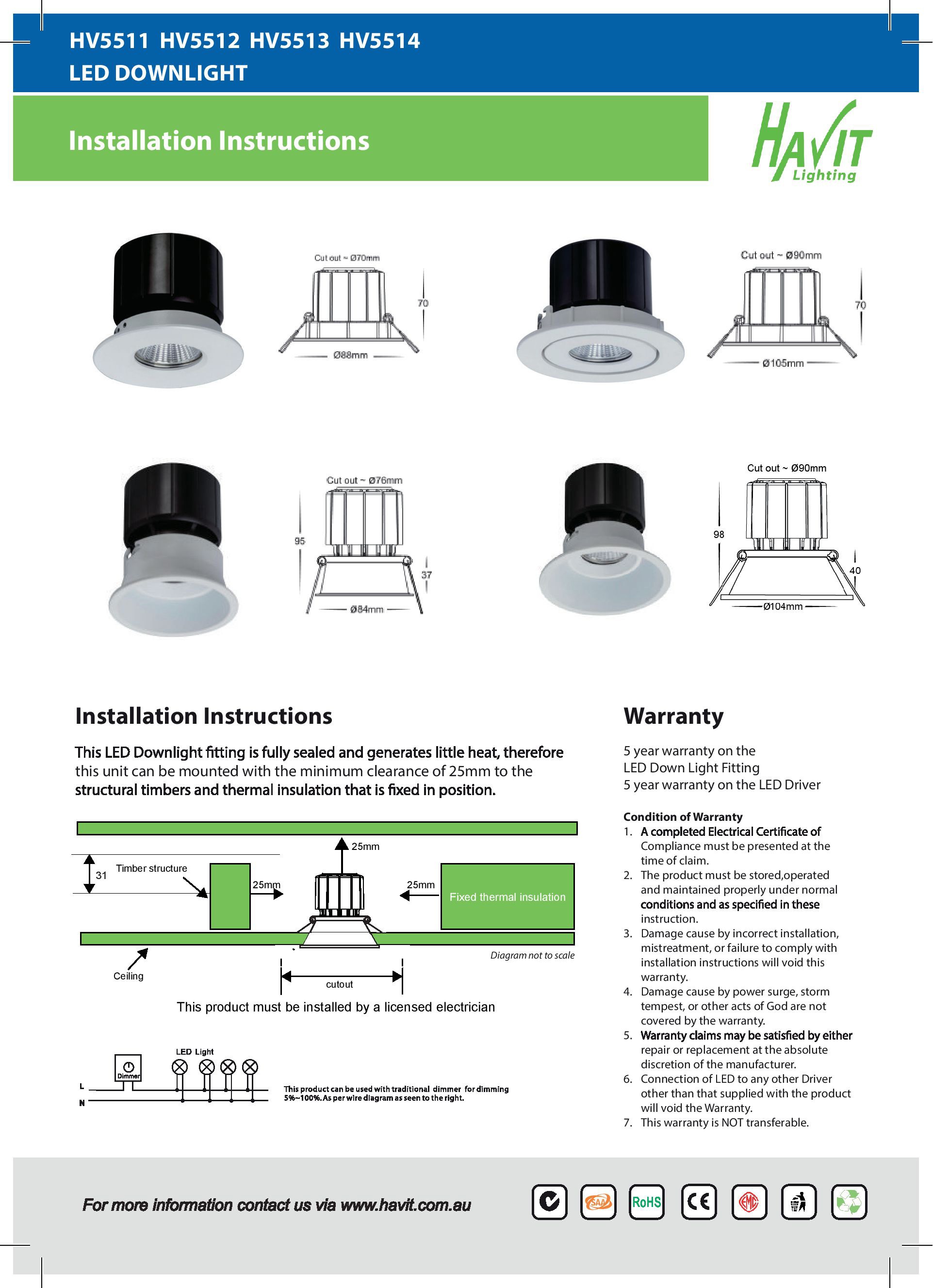 Havit Lighting LED Außen-Deckenleuchte »PRIME«, 1 flammig-flammig