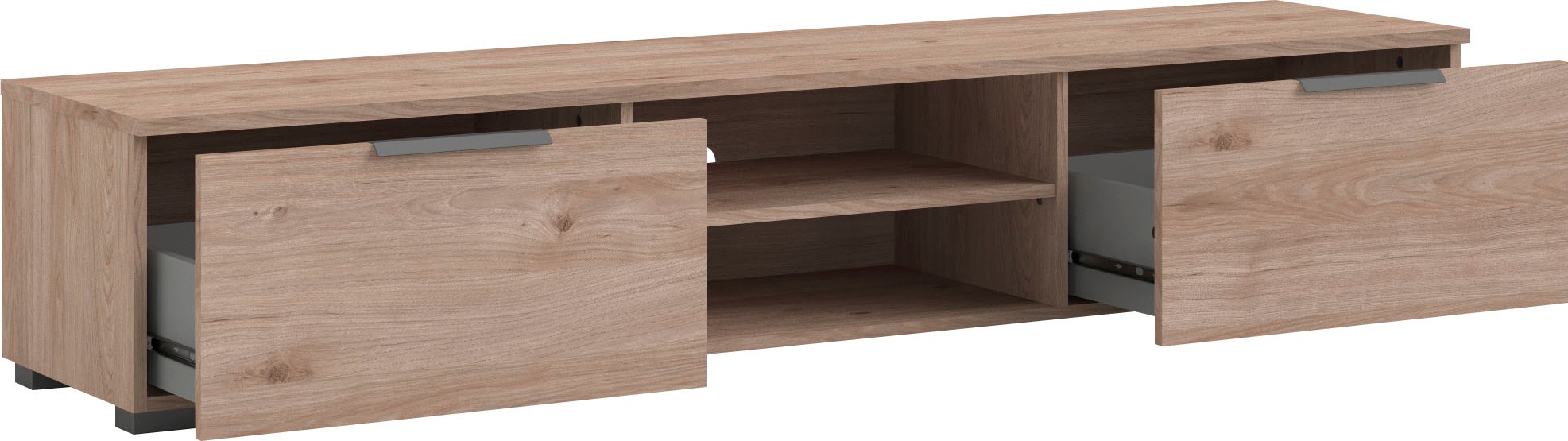 INOSIGN TV-Board »Match, TV-Möbel, Fernsehtisch, TV-Unit, Media-Möbel, Sideboard,«, mit 2 Schubladen und 1 offenen Fach, Breite 172,7 cm, Höhe 33 cm