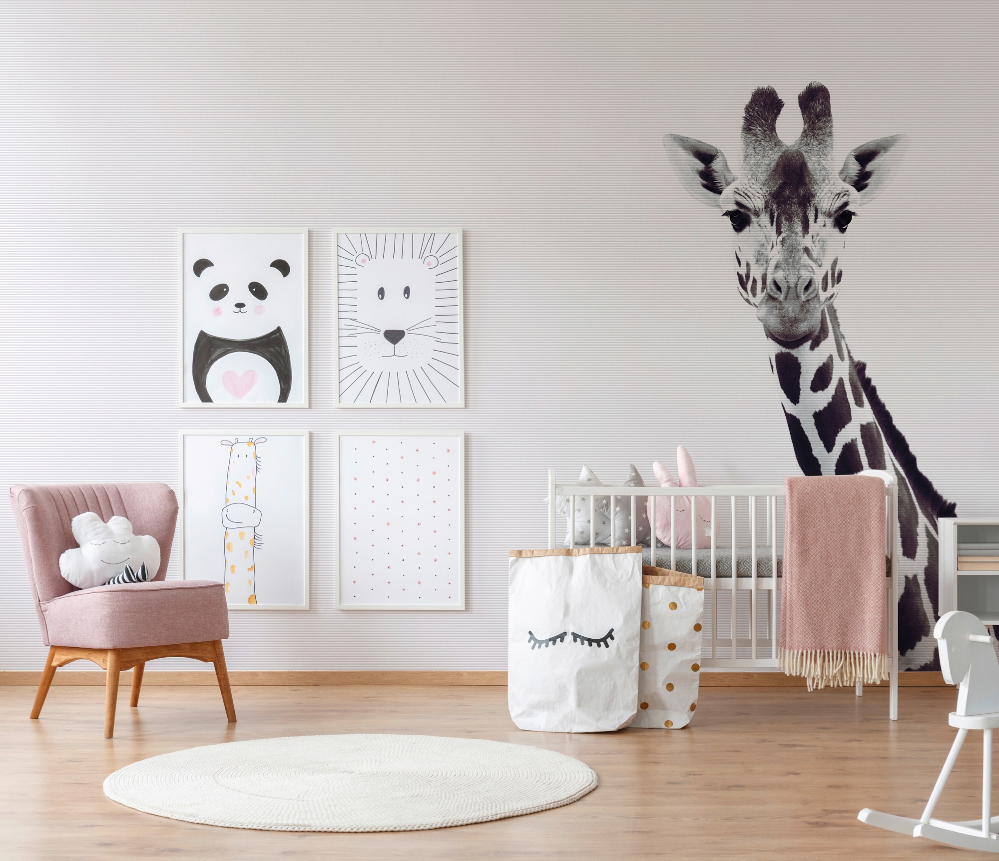 living walls Fototapete »ARTist Giraffe Potrait«, Vlies, Wand, Schräge