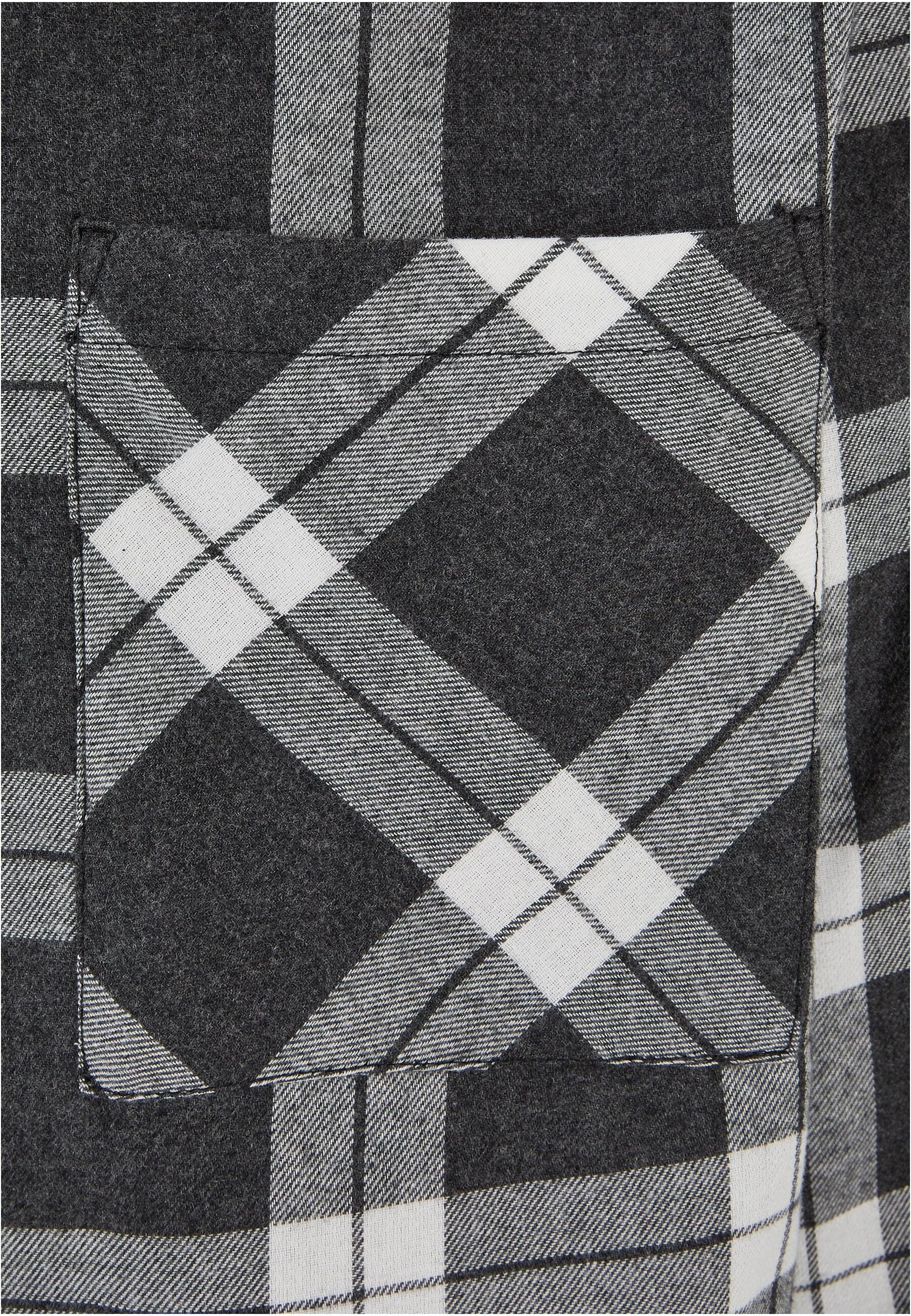 URBAN CLASSICS Langarmshirt »Herren Boxy Dark Checked Shirt«, (1 tlg.)