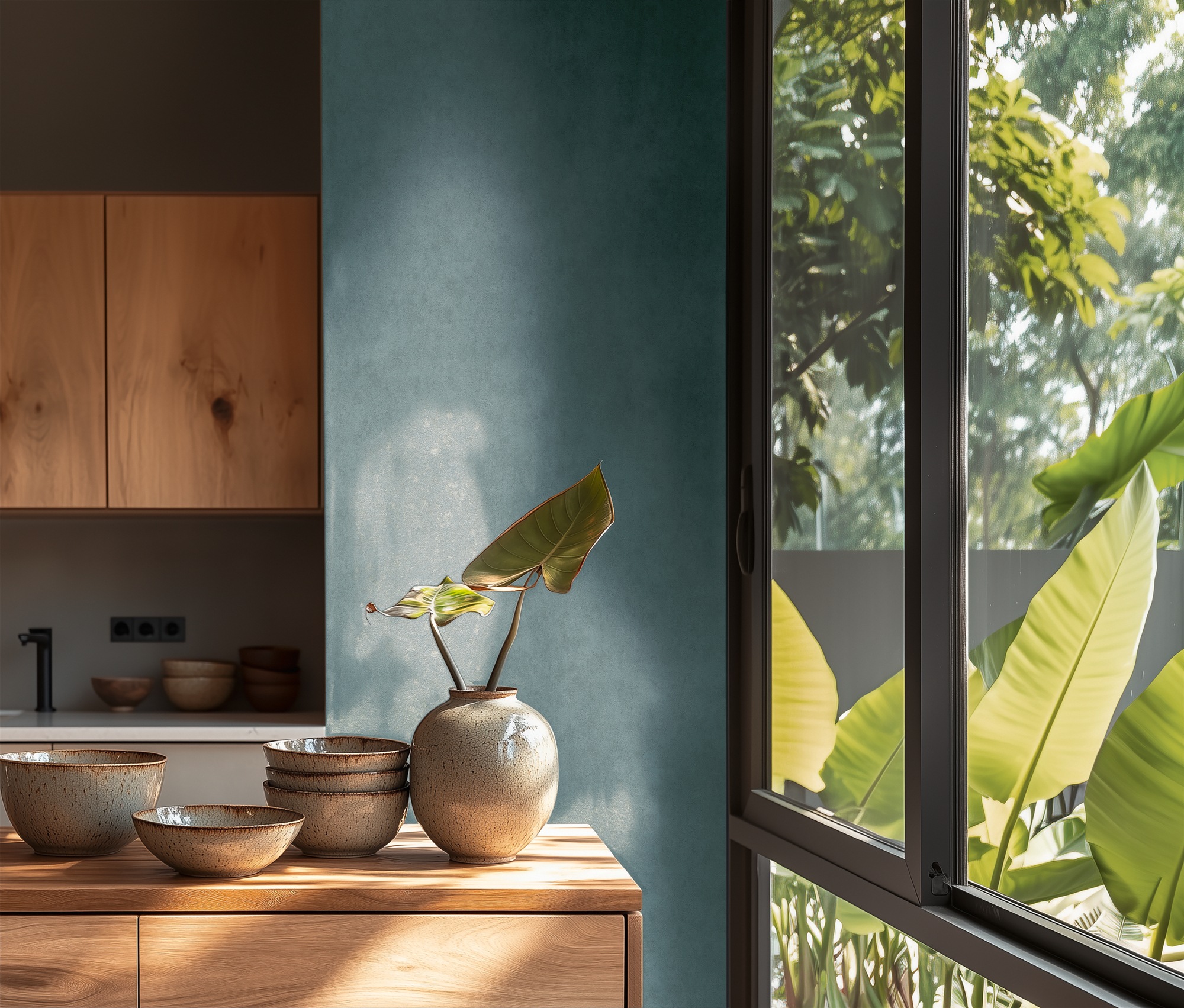 living walls Vliestapete »Unitapete in Putz-Optik verschiedene Farben« matt strukturiert