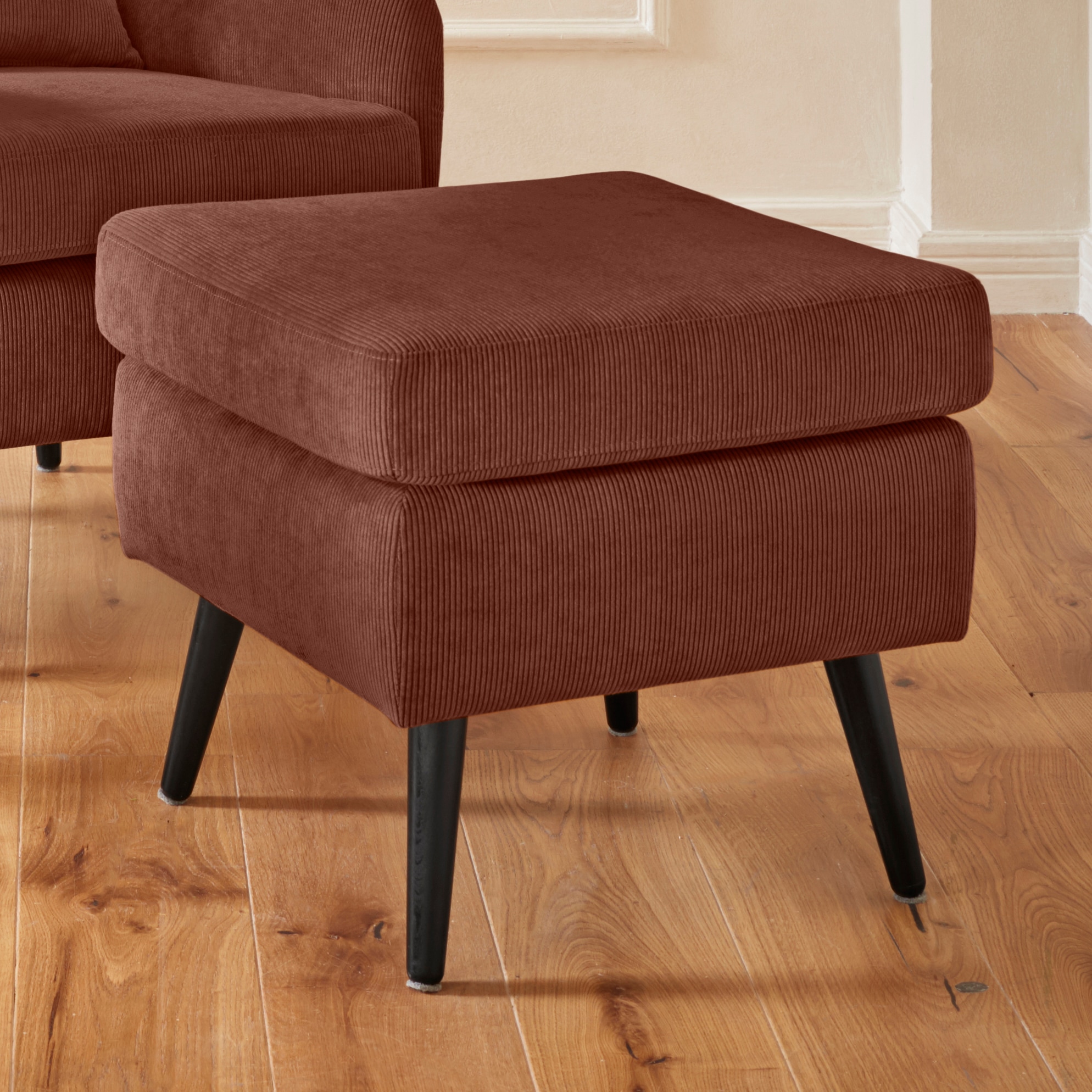 OTTO home Hocker "Salla" Bezug auch in Luxus-Microfaser in Teddyfelloptik