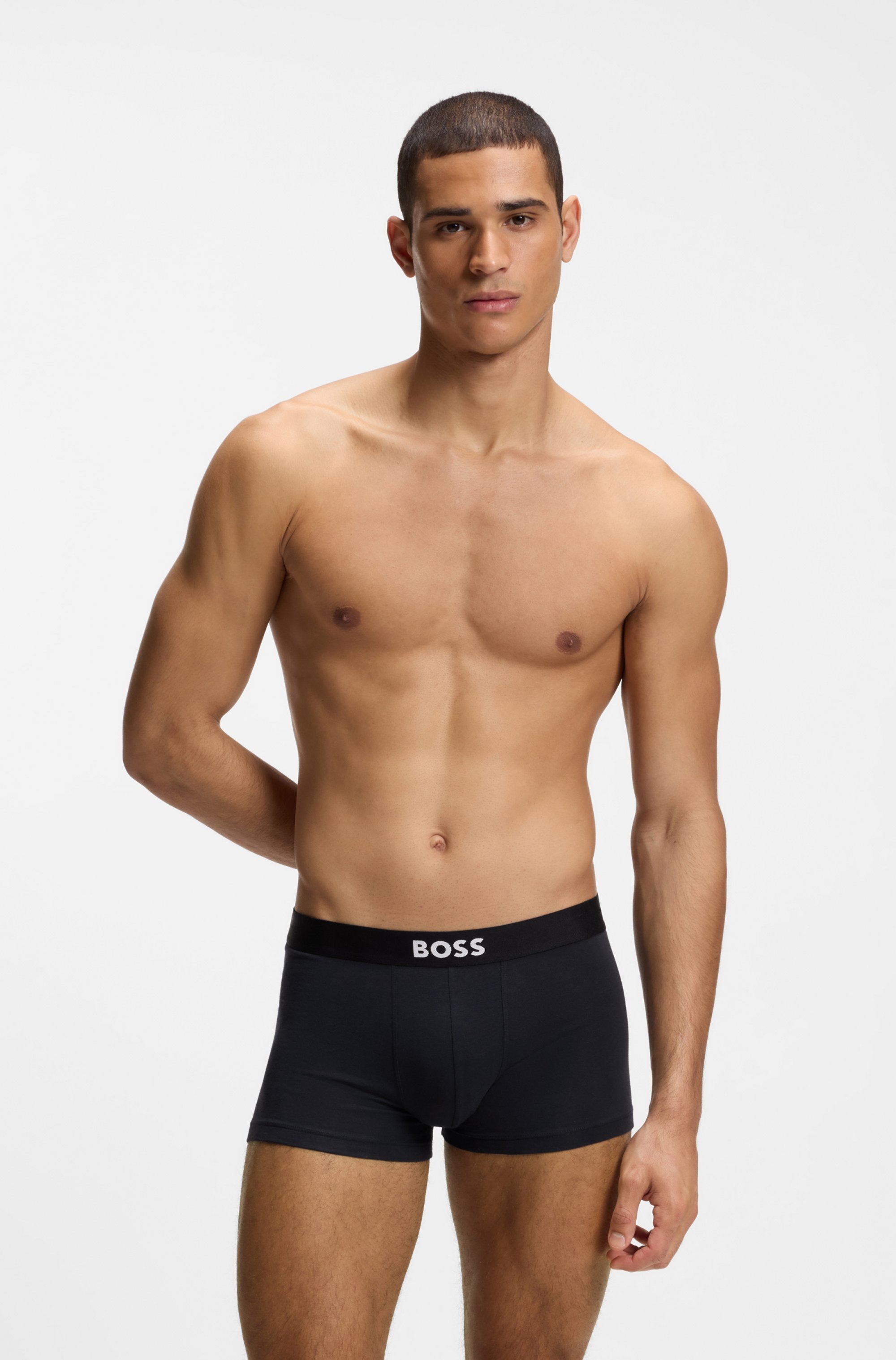 BOSS Trunk "3P Trunk BOSS ONE" mit unifarbenen Bund günstig online kaufen