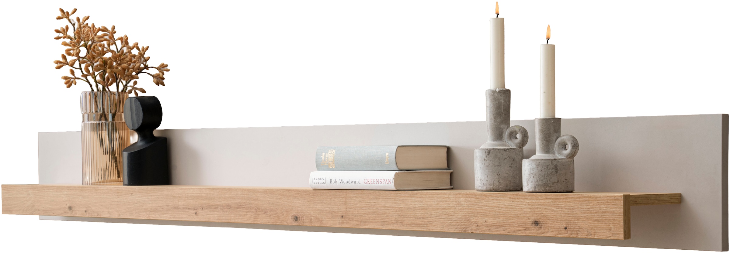 Home affaire Wandboard »Sonora, modernes Wandregal, Wandhalter mit Ablagefläche, 189 cm breit« vielseitig einsetzbares Hängeregal, in zwei Größen verfügbar