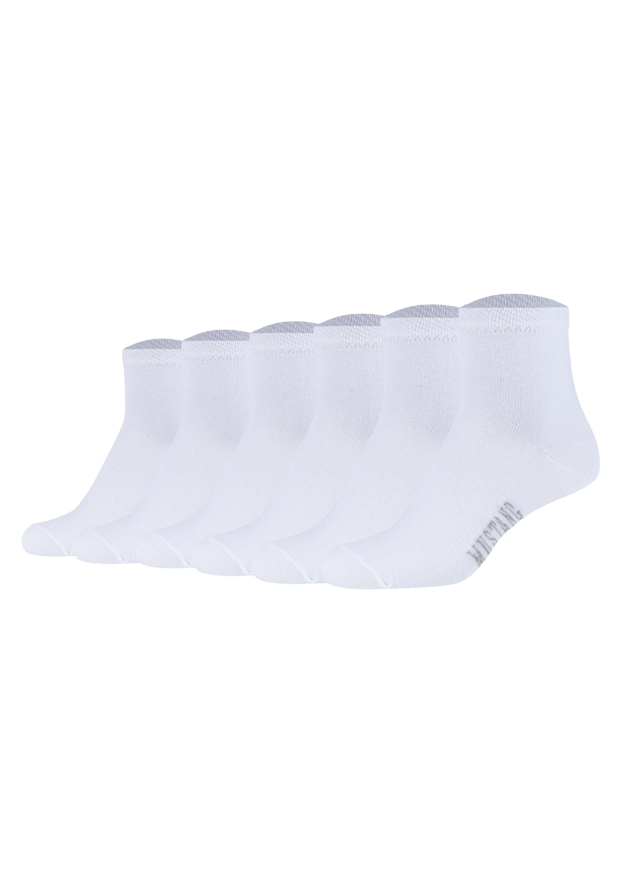 MUSTANG Kurzsocken "Socken Casual Organic Cotton Quarter 6-Pack 6er Pack" 6 Paar tlg.
