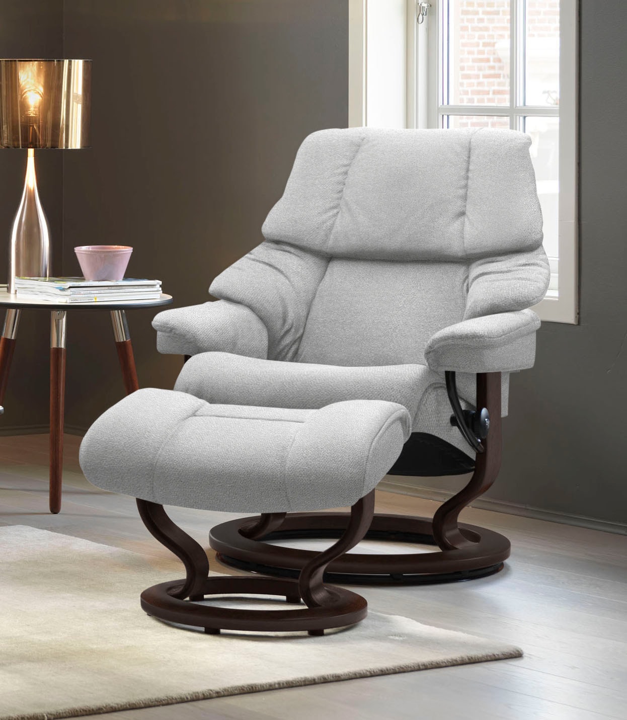 Stressless Relaxsessel "Reno", (Set, Relaxsessel mit Hocker), mit Hocker, m günstig online kaufen