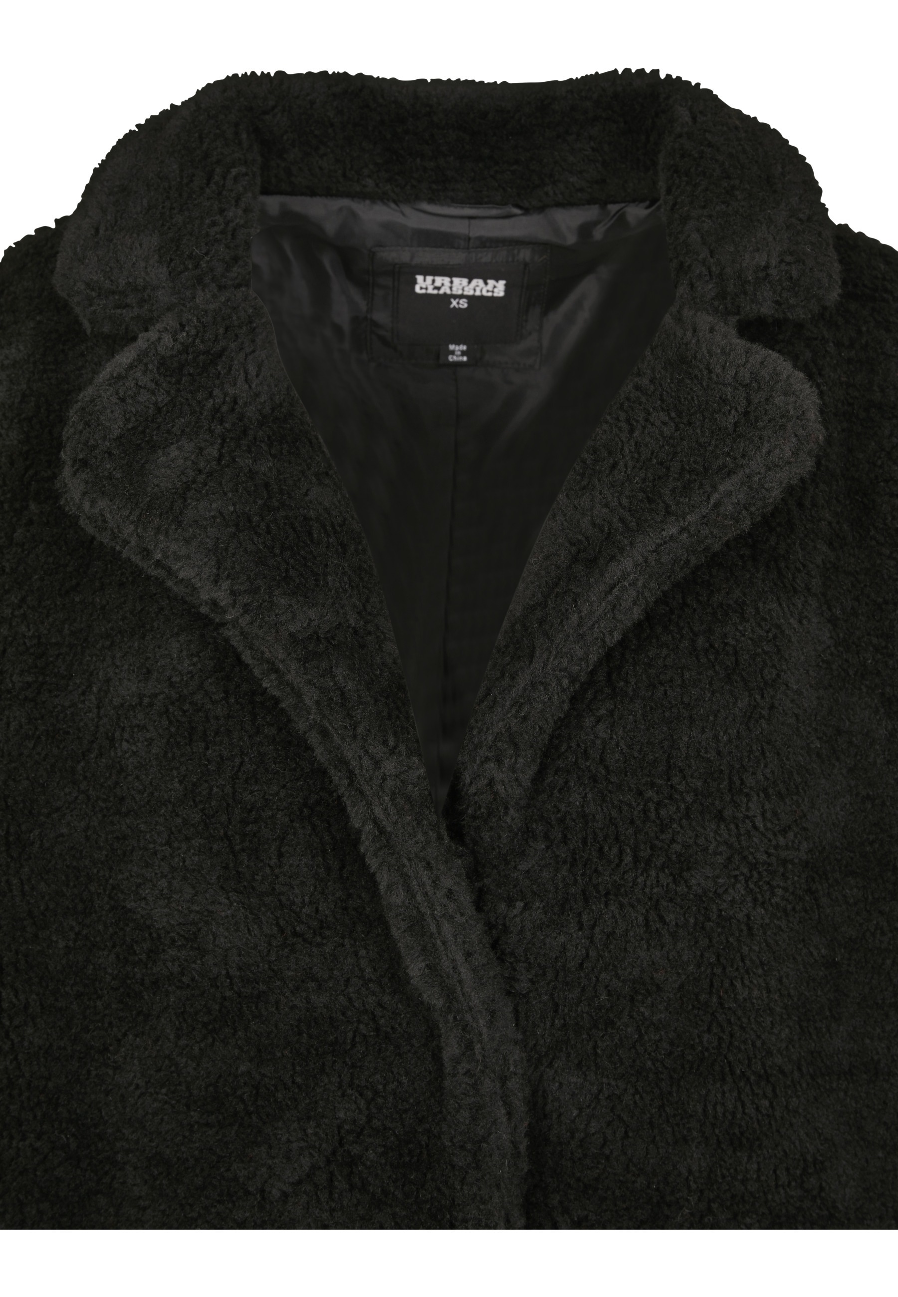 URBAN CLASSICS Cabanjacke »Urban Classics Ladies Oversized Sherpa Coat« 1 Stk. tlg. ohne Kapuze