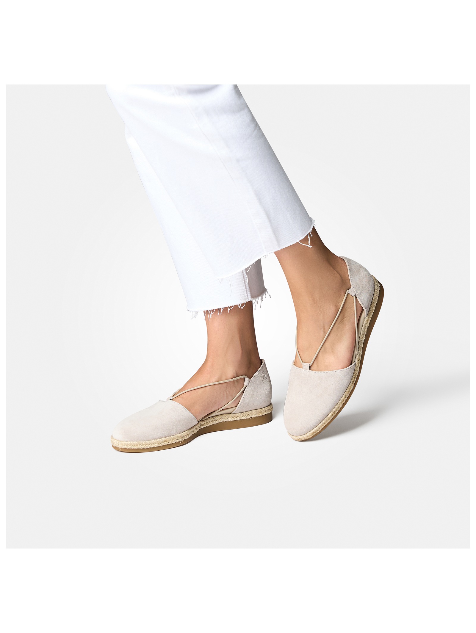 Thumbnail - Paul Green Riemchenballerina "Paul Green Halbschuhe Veloursleder"