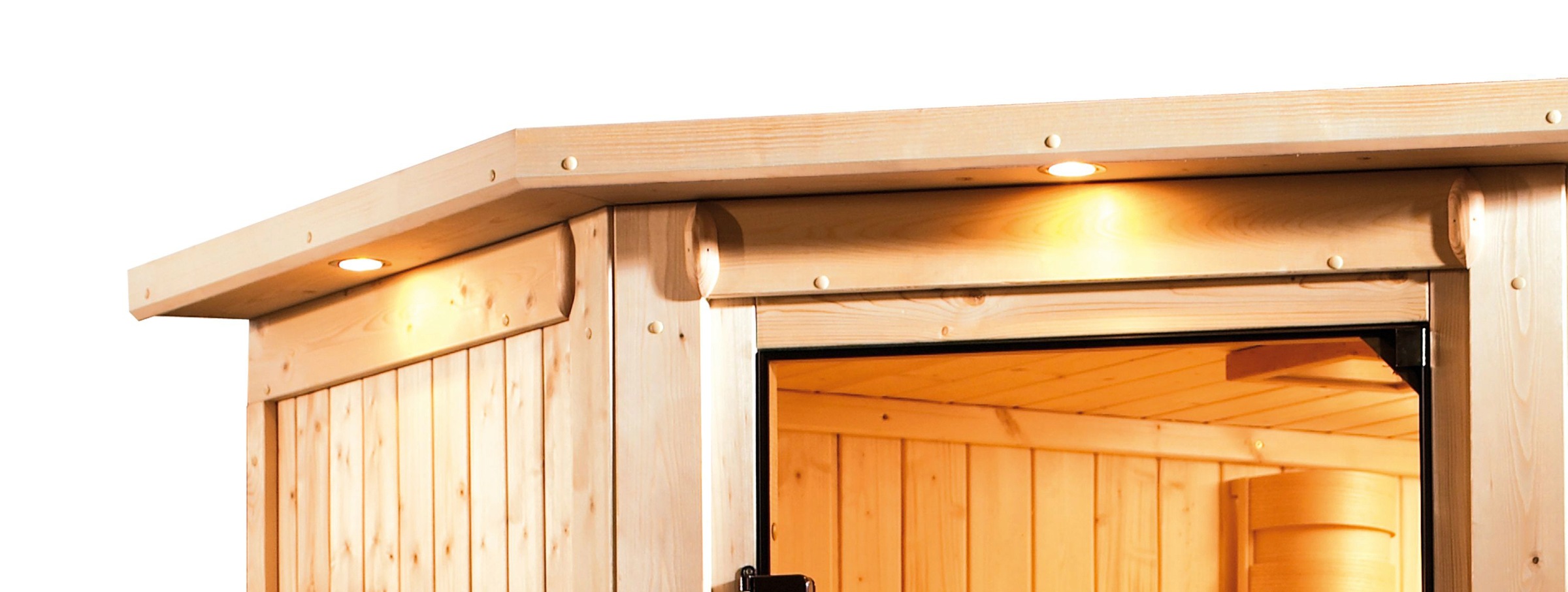 Karibu Sauna »Sina 3«, 9-kW-Ofen mit externer Steuerung