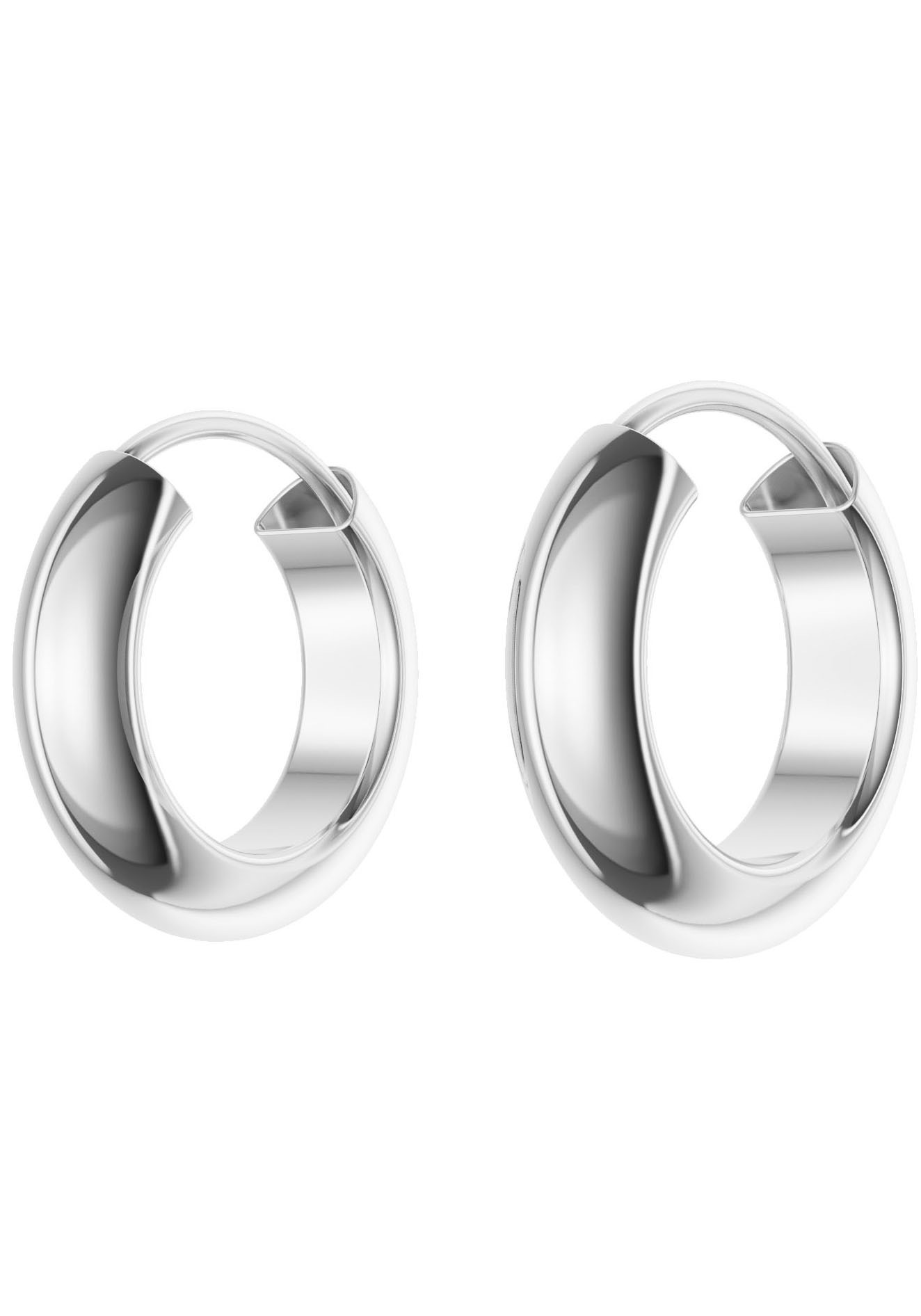 Firetti Paar Creolen »Schmuck Geschenk Silber 925 Ohrringe 3,9 mm breit«, Made in Germany