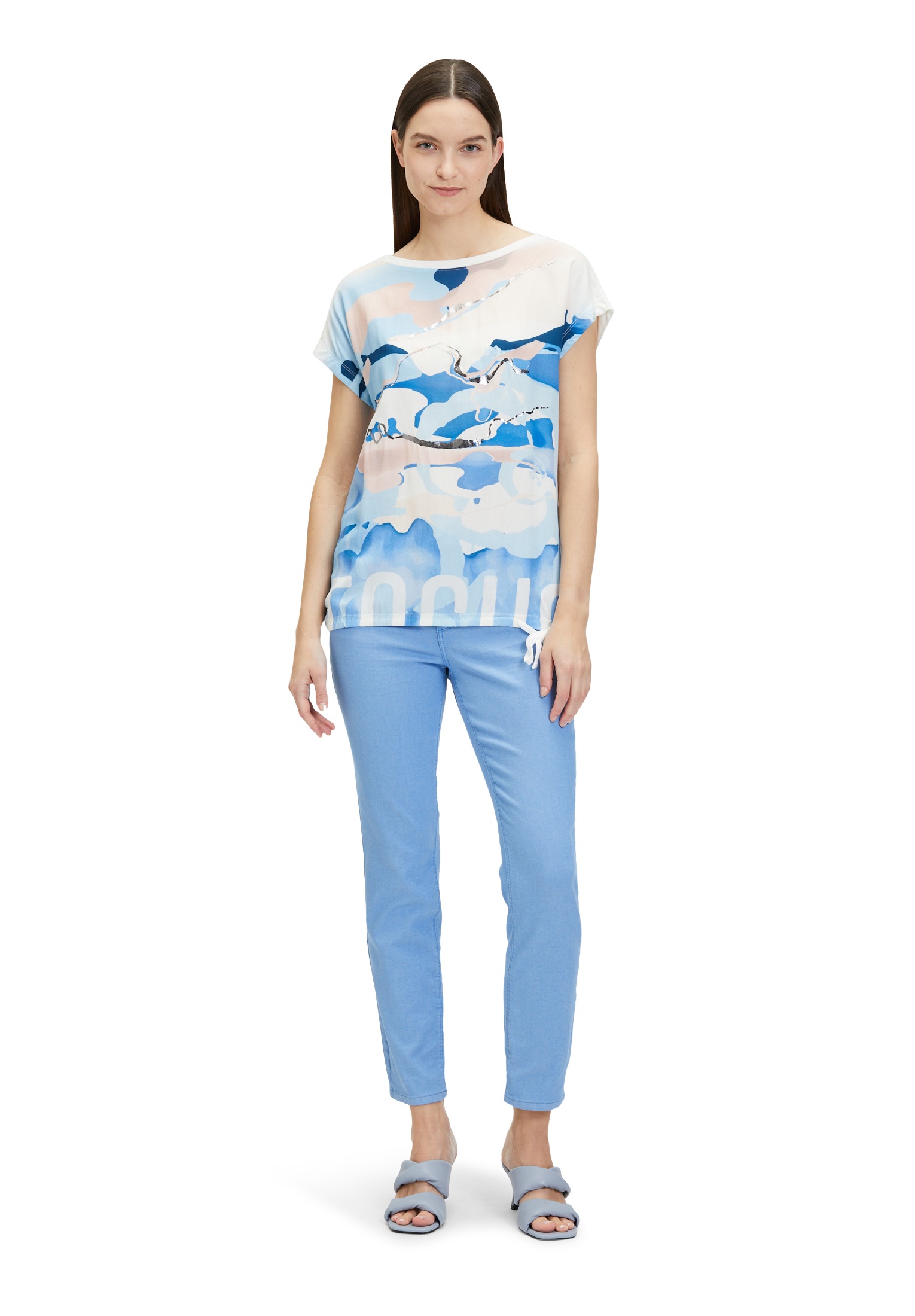 Betty&Co Kurzarmshirt »Betty & Co Damen Casual-Shirt mit Print«, (1 tlg.), Druck