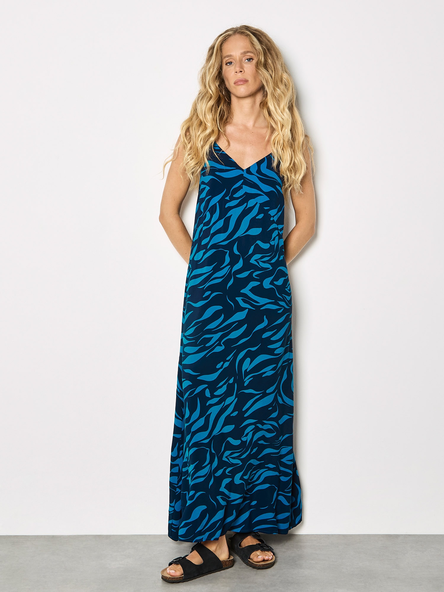 Apricot Maxikleid "Maxikleid in Trapezform" Druck