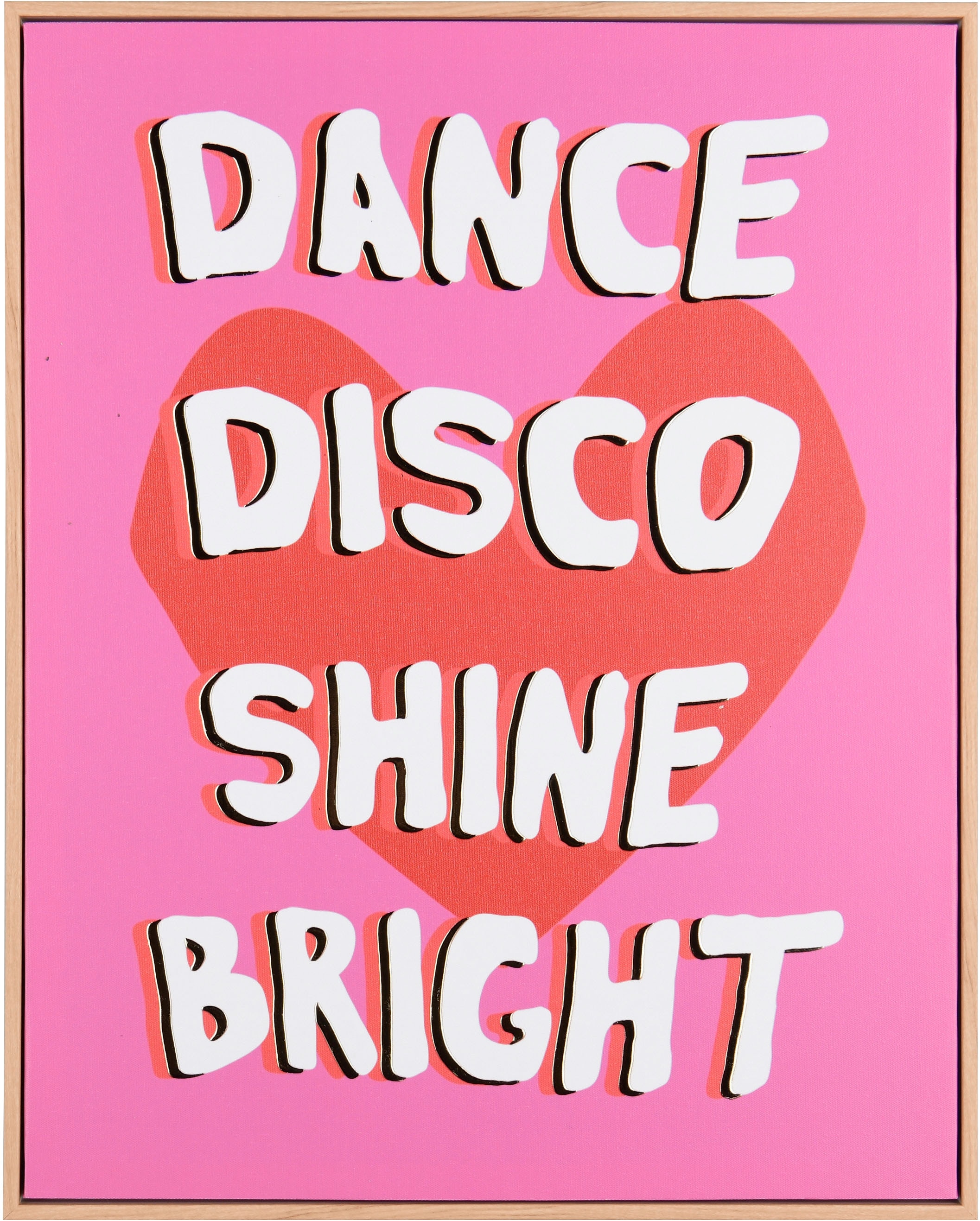 MIRRORS AND MORE Kunstdruck "DANCE" 1 Stk. tlg. Kunstwerk mit positivem Spr günstig online kaufen