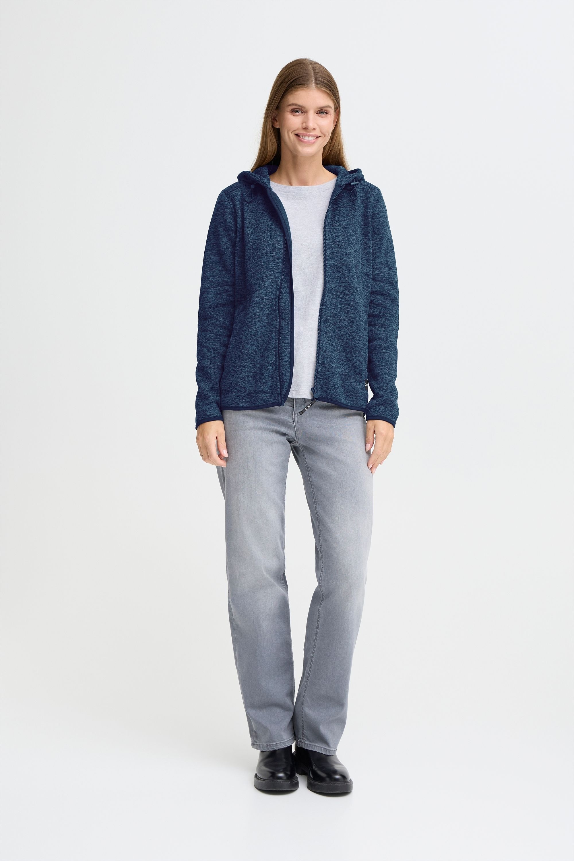 OXMO Fleecejacke "Fleecejacke OXELFE HOODED" günstig online kaufen