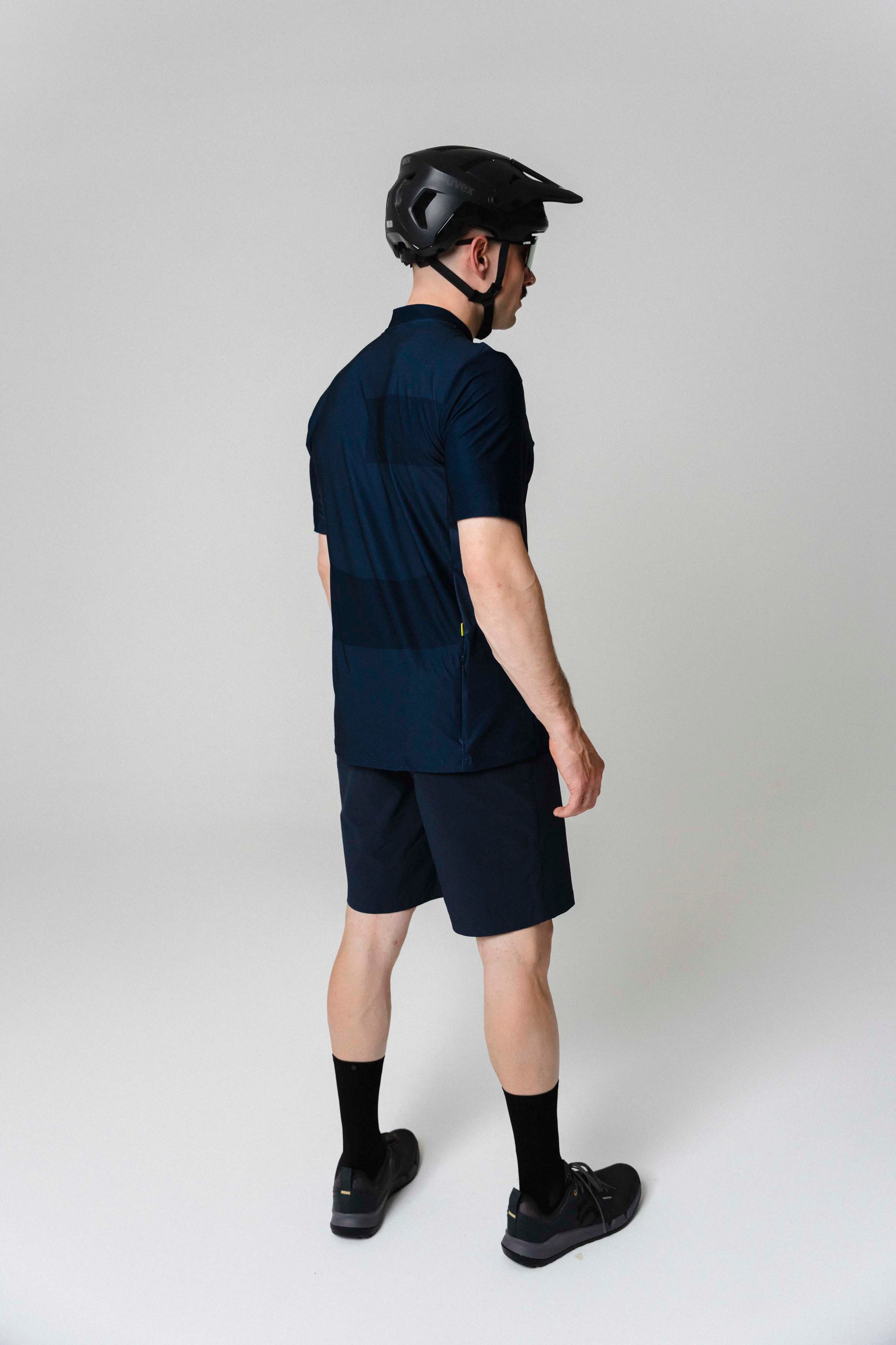 Gonso Radtrikot »SITIVO Jersey Blue M« Herren Fahrradtrikot mit Rückentasche, Half-Zip Trikot, Loose Fit