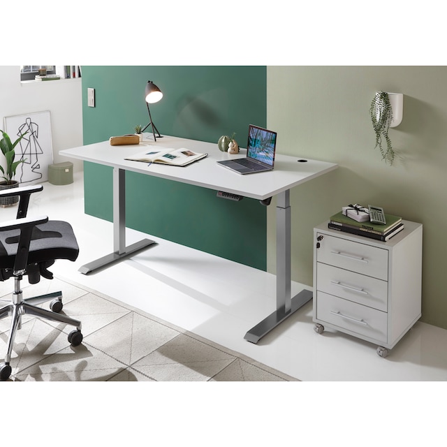 BEGA OFFICE Schreibtisch »Pronto«, (2 St.), Schreibtisch Höhenverstellbarer  mit 4 Memeory Tasten und Höhenanzeige | BAUR