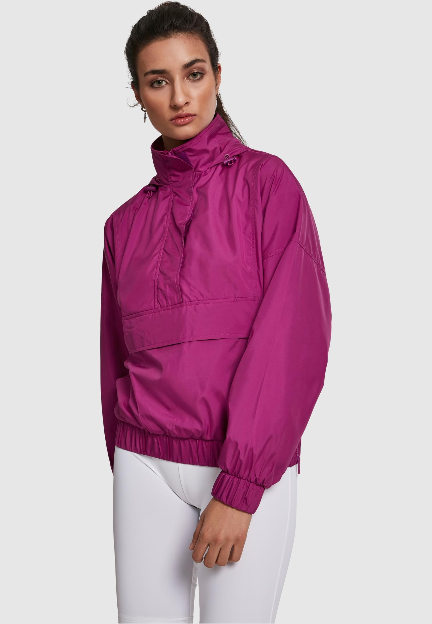 URBAN CLASSICS Allwetterjacke »Urban Classics Damen Ladies Panel Pull Over Jacket«, (1 St.), ohne Kapuze