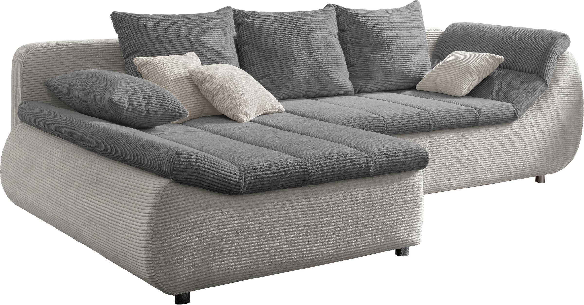 Thumbnail - INOSIGN Ecksofa "Imola, bequem, aktuelle Steppung im Sitz, L-Form, Breite 270cm" wahlweise mit Bettfunktion