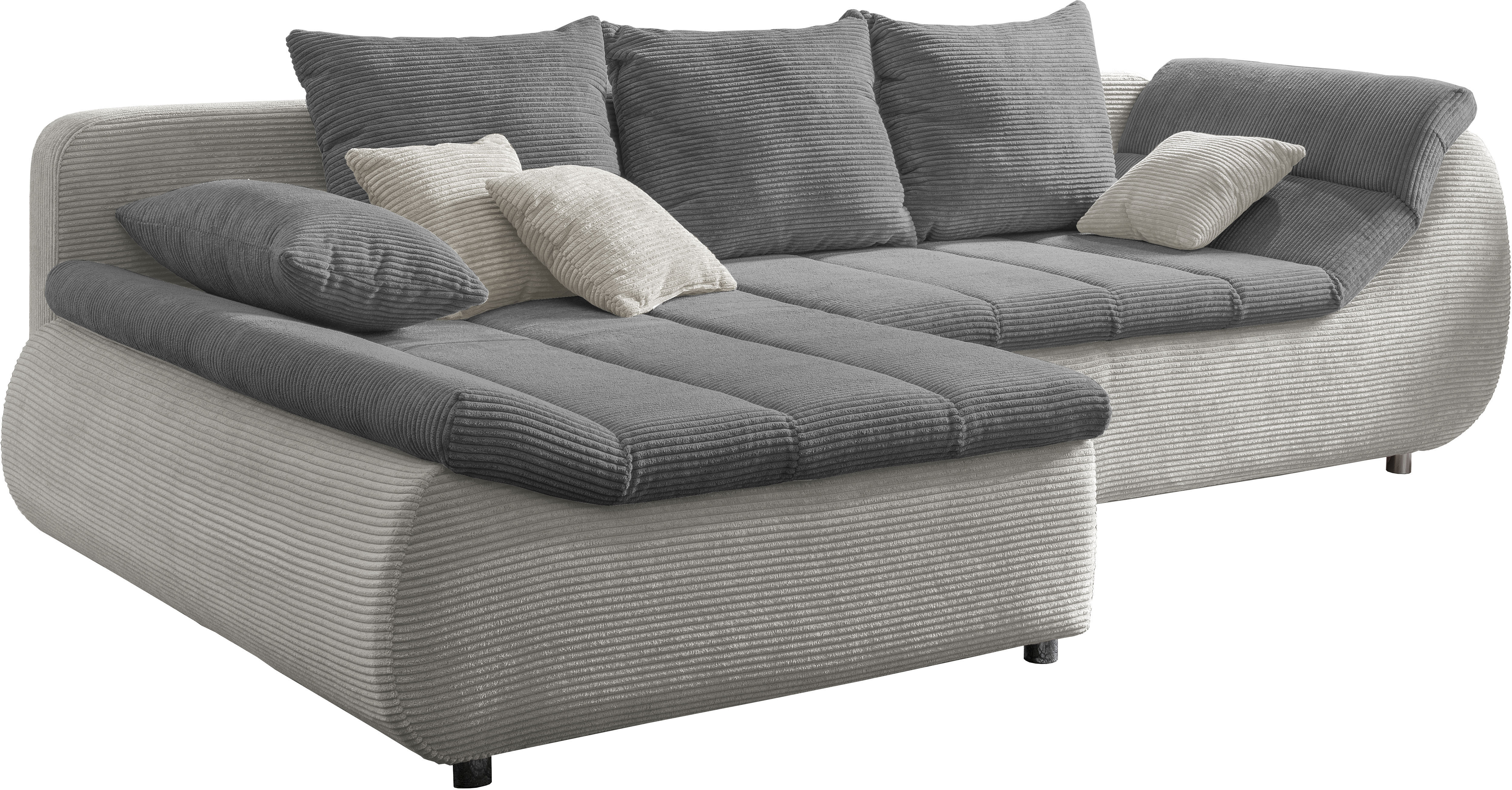 Thumbnail - INOSIGN Ecksofa "Imola elegant und bequem, aktuelle Steppung im Sitz, L-Form", wahlweise mit Bettfunktion