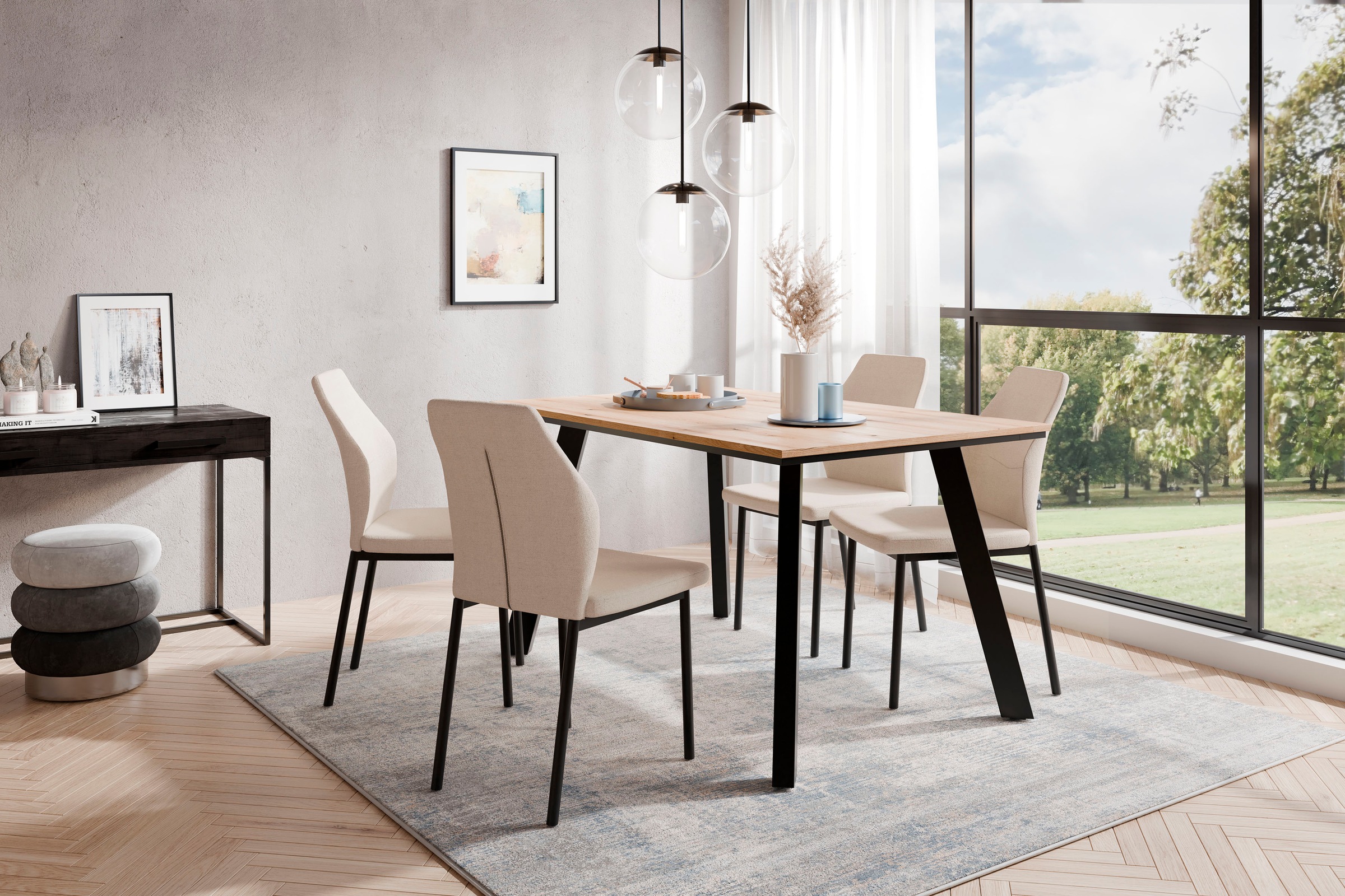 OTTO home Esstisch "Genf", pflegeleichter Küchentisch, Breite 140 cm, Evoke günstig online kaufen