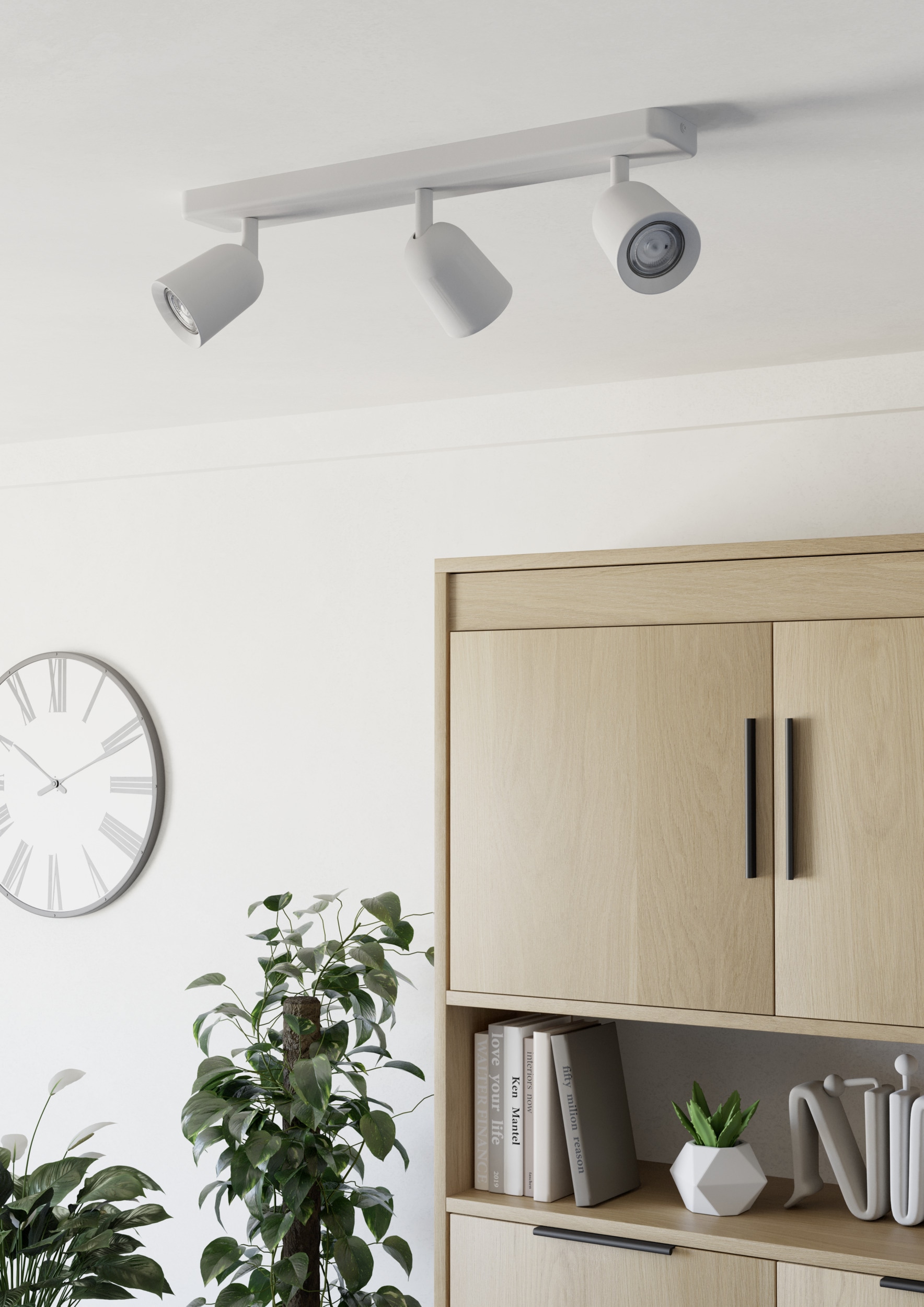 EGLO Deckenspot »CAMALDOLI Spotlampe - Stahl - GU10 - 3X10W - IP20« GU10 1 Stk. Wandleuchte, Wandspot, schwenkbar, Strahler, L52 x B4,5 x H11,5 cm