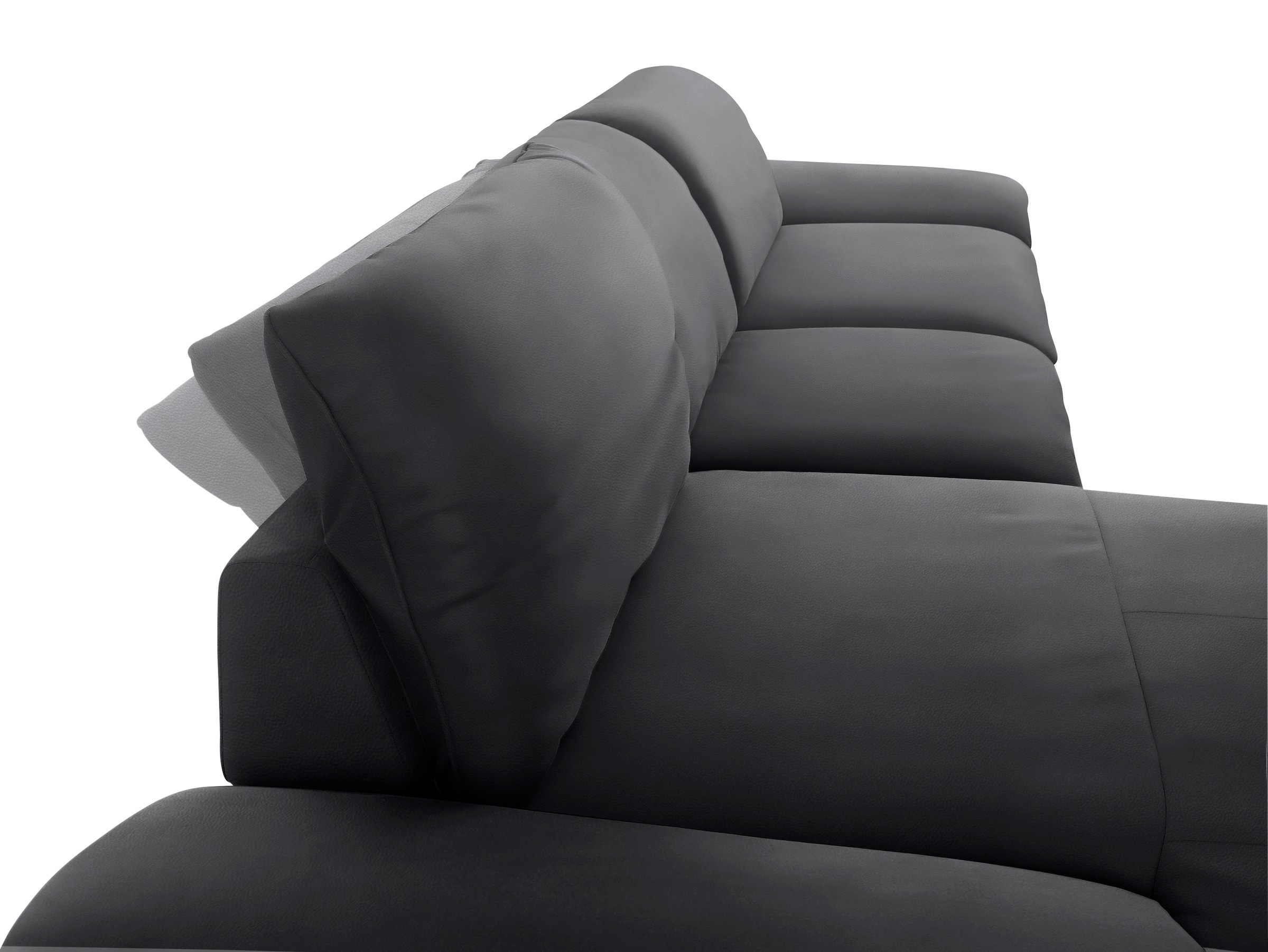 W.SCHILLIG Ecksofa »enjoy&MORE, Designsofa, bequem, zeitlos und elegant, L-Form«, mit Sitztiefenverstellung, Füße silber matt, Breite 340 cm