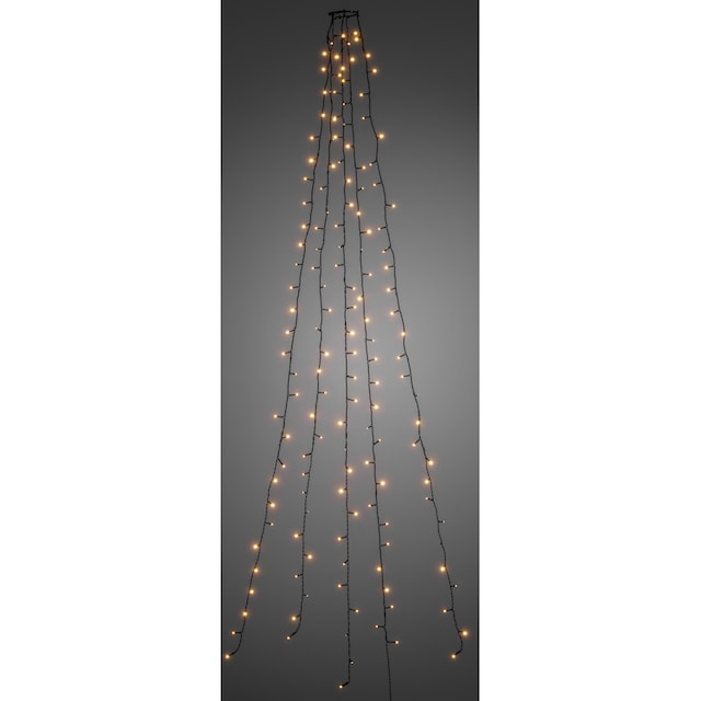 KONSTSMIDE LED-Baummantel »Weihnachtsdeko, Christbaumschmuck«, 200 St.- flammig, LED Lichterkette mit Ring, 5 Stränge à 40 Dioden, vormontiert | Im  Sale