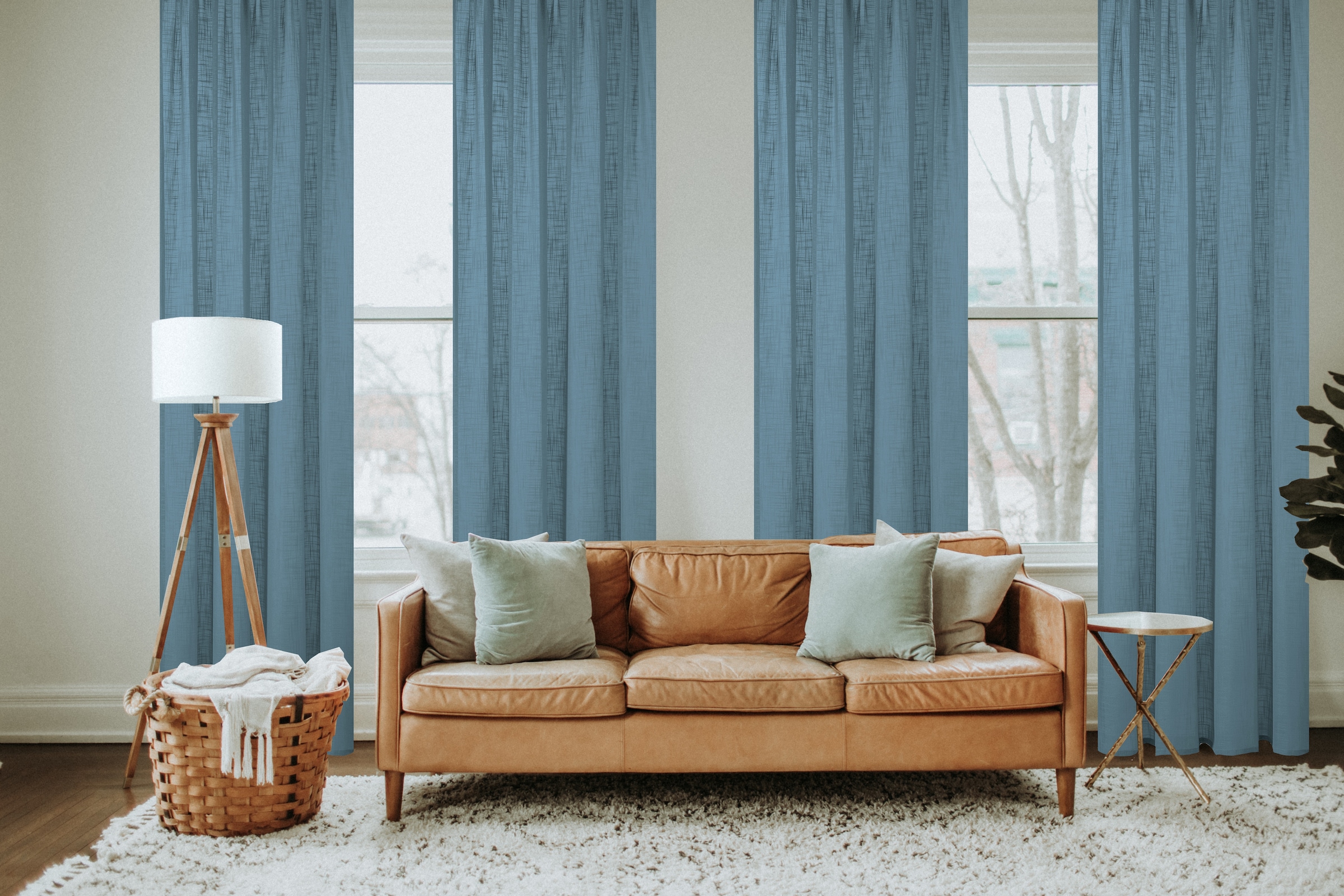 Home Basics Gardine "SOFTY" Ösen 1 Stk. tlg. Ösenschal Leinenstruktur SOFT günstig online kaufen