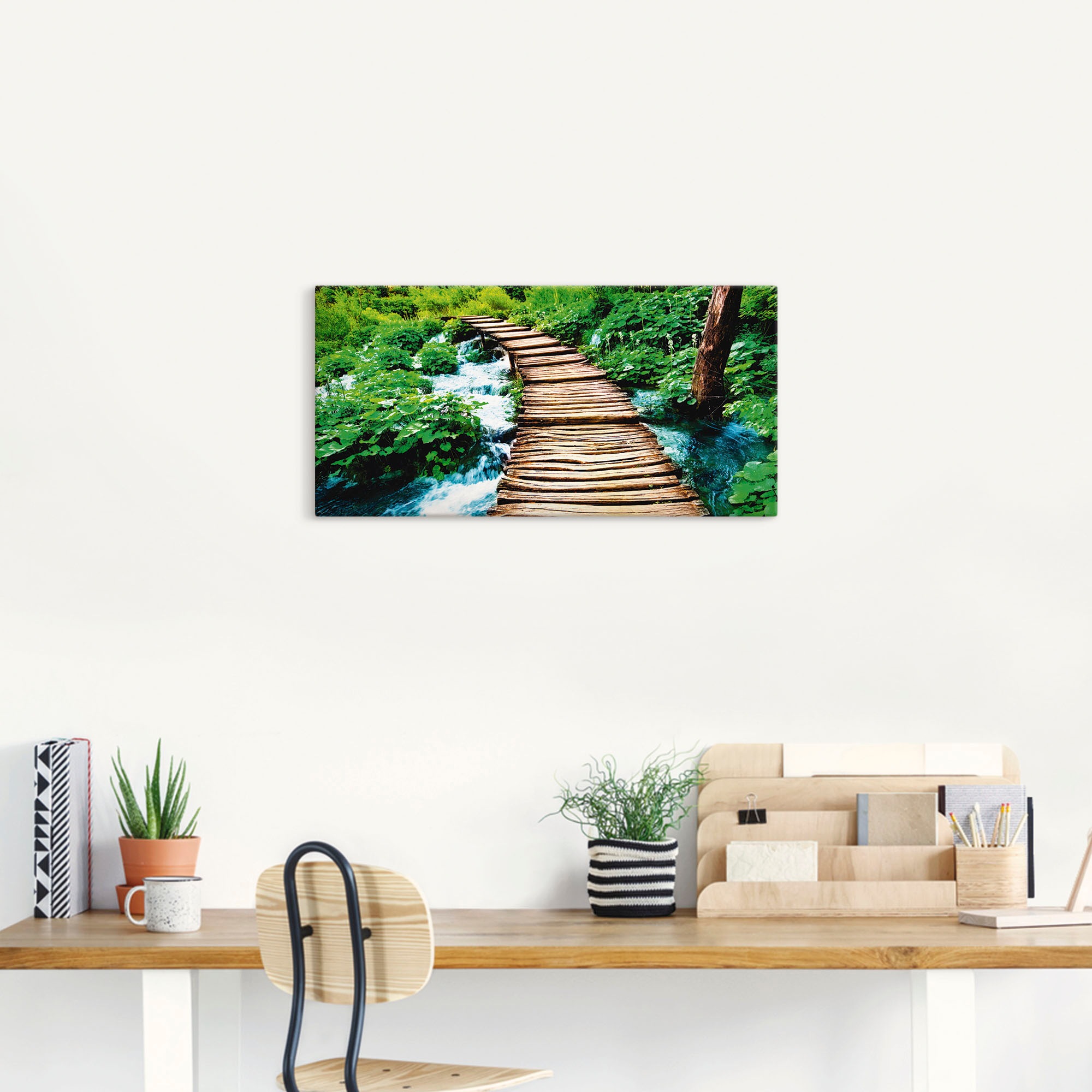 Artland Wandbild »Strandpromenade«, Gewässer, (1 St.), als Alubild, Outdoorbild, Leinwandbild, Wandaufkleber, versch. Größen