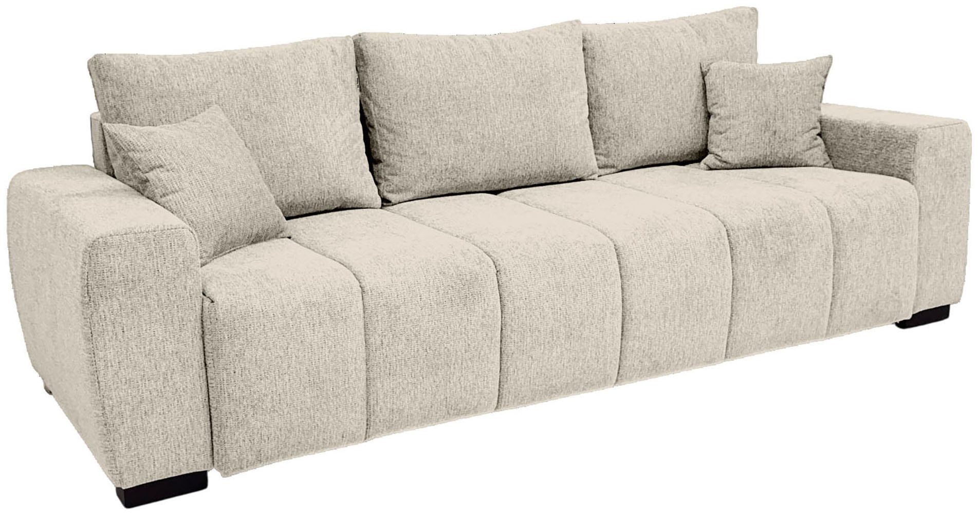 Home affaire Schlafsofa mit Bettfunktion, Bettkasten & 2 Zierkissen, Federk günstig online kaufen