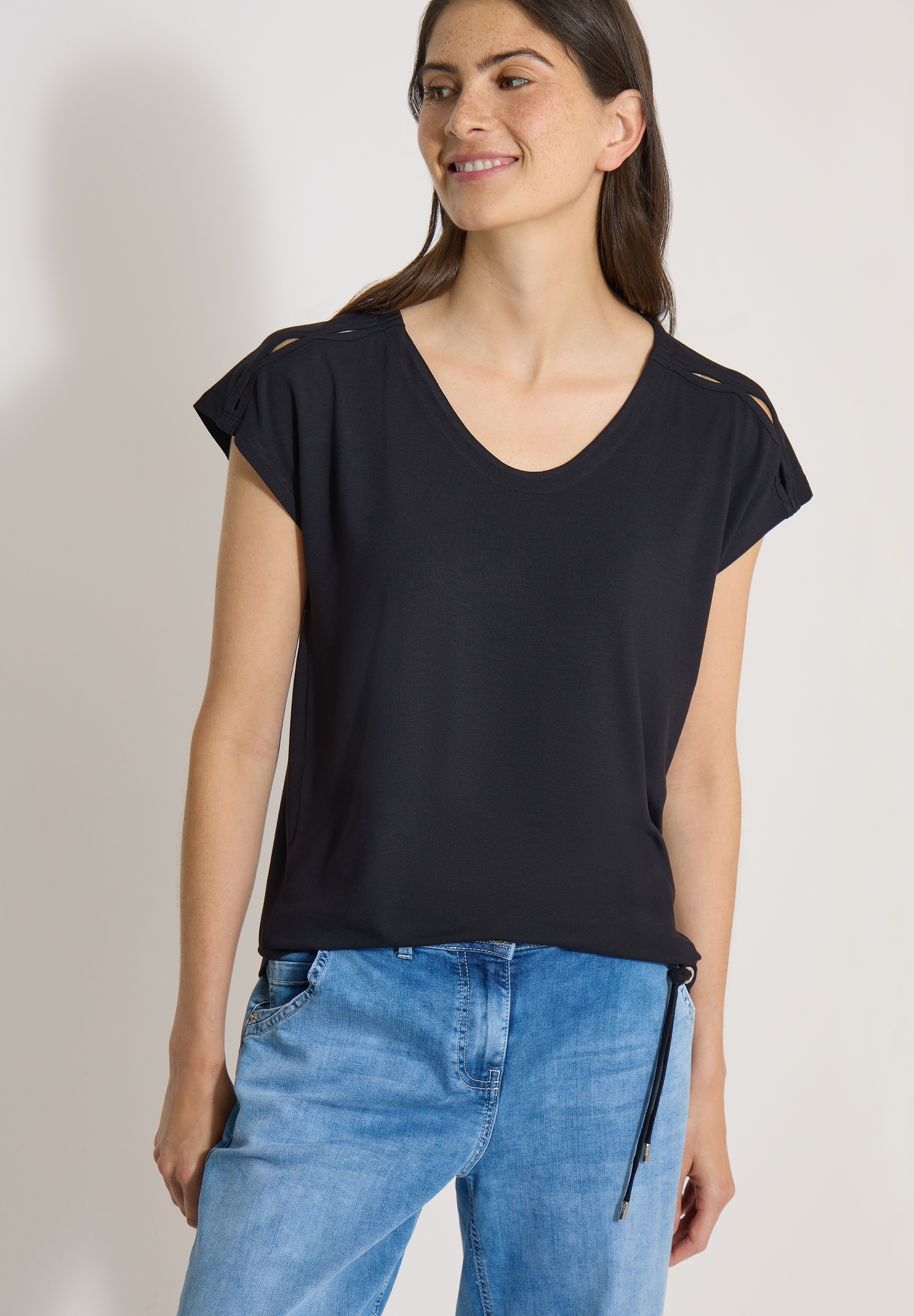 Cecil T-Shirt mit Cut-Out Detail