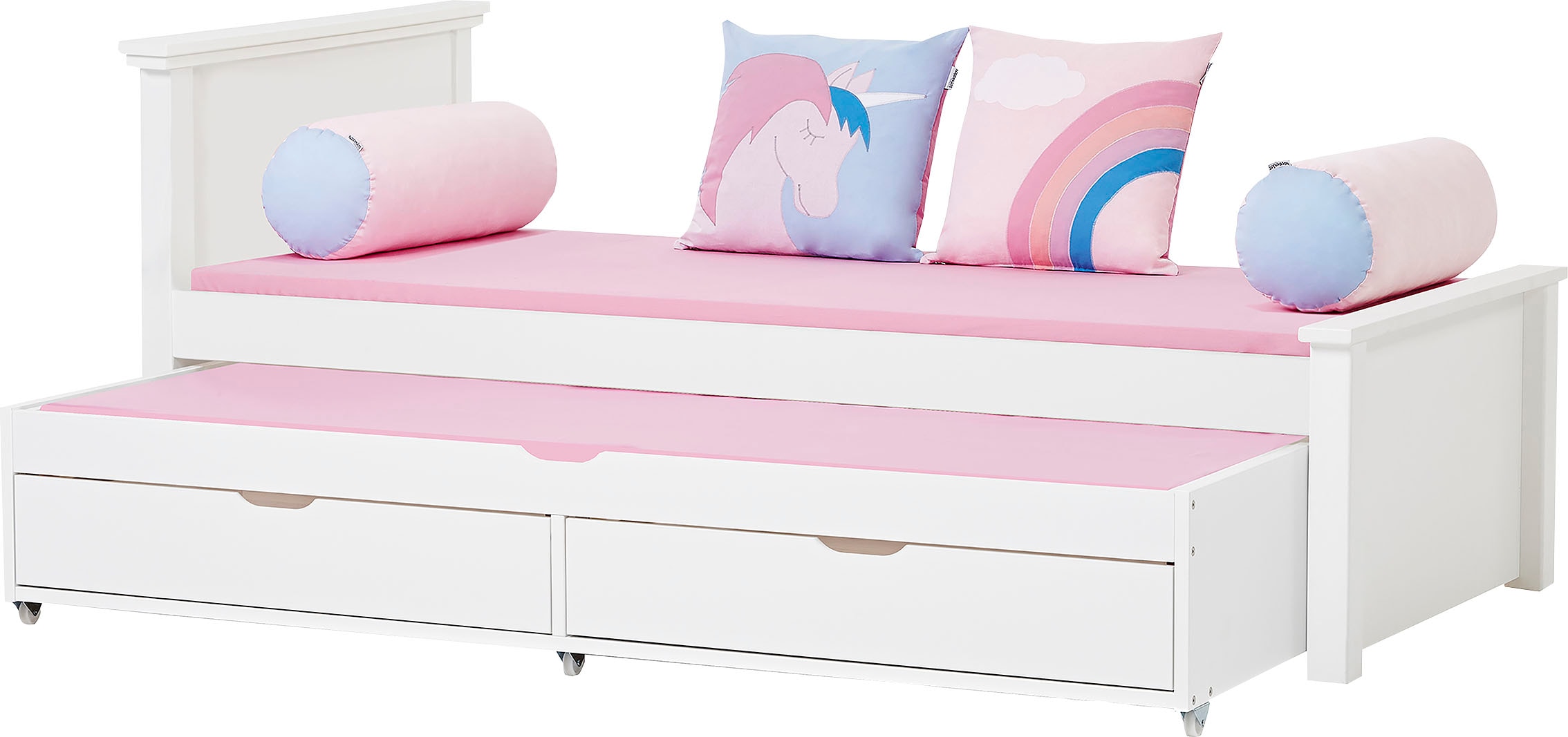 Hoppekids Kinderbett »Deluxe«, 90x200 + Auszieh-Gästebett